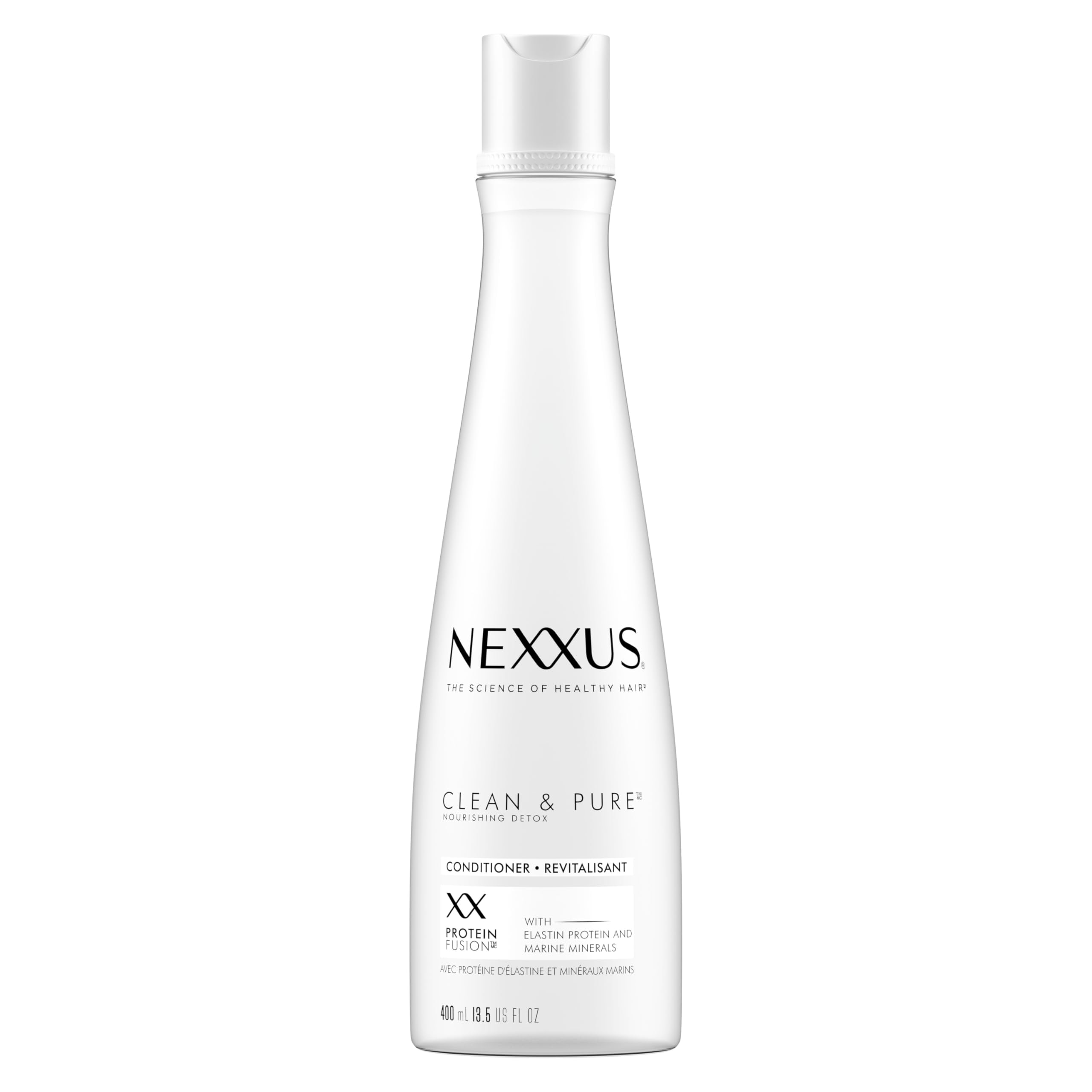 Nexxus Clean & Pure ProteinFusion Conditioner - Nourishing Hair Care, Silicone, Dye & Paraben Free - 13.5 oz | For Dry, Damaged & Color-Treated Hair | Salon-Quality Hydration at Home