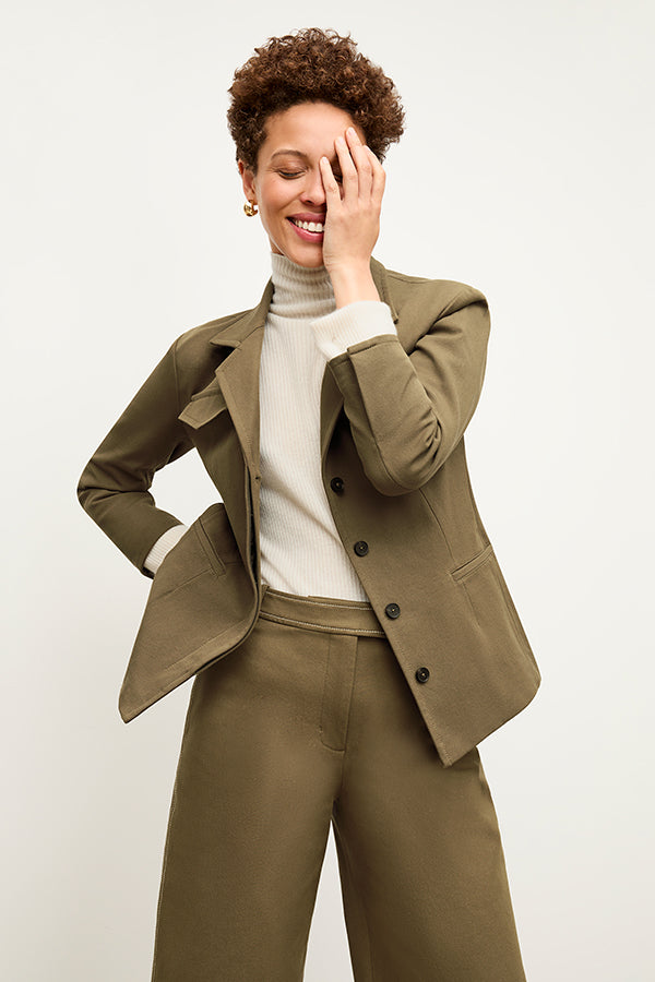 Abby Jean Contrast Stitch Eco-Friendly Better Than Denim Jeans in Oregano - Perfect for Casual Outfits and Sustainable Fashion
