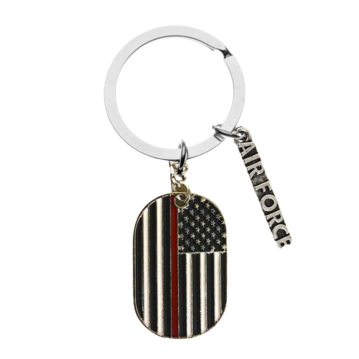 US Air Force Keychain - Military Gifts for Men & Women - Patriotic American Flag Key Ring - Perfect for Veterans, Service Members & Military Enthusiasts - Great for Everyday Carry, Key Organization & Military-Themed Gifts