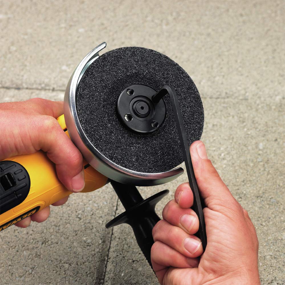 DEWALT DWE4120W 4-1/2 Inch Paddle Switch Angle Grinder - Powerful Corded Tool for Metal Cutting, Grinding & Polishing - Perfect for DIY Projects, Construction & Metalworking