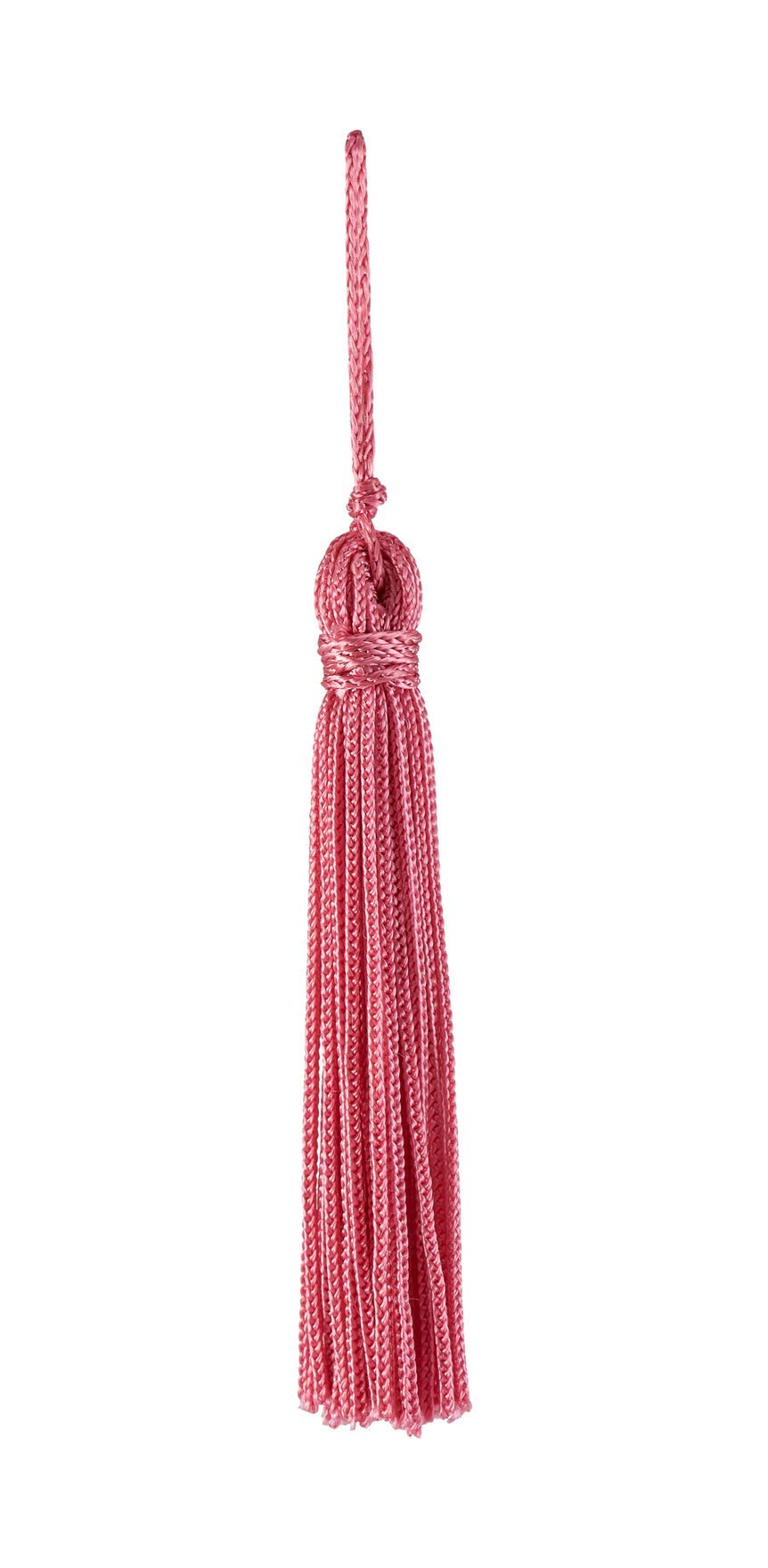 10 Pack Dusty Rose Chainette Tassel Trim - 4 Inch Length with 1 Inch Loop - Basic Home Decor Collection (Light Rose) for DIY Crafts, Curtains, Pillows & Gift Wrapping