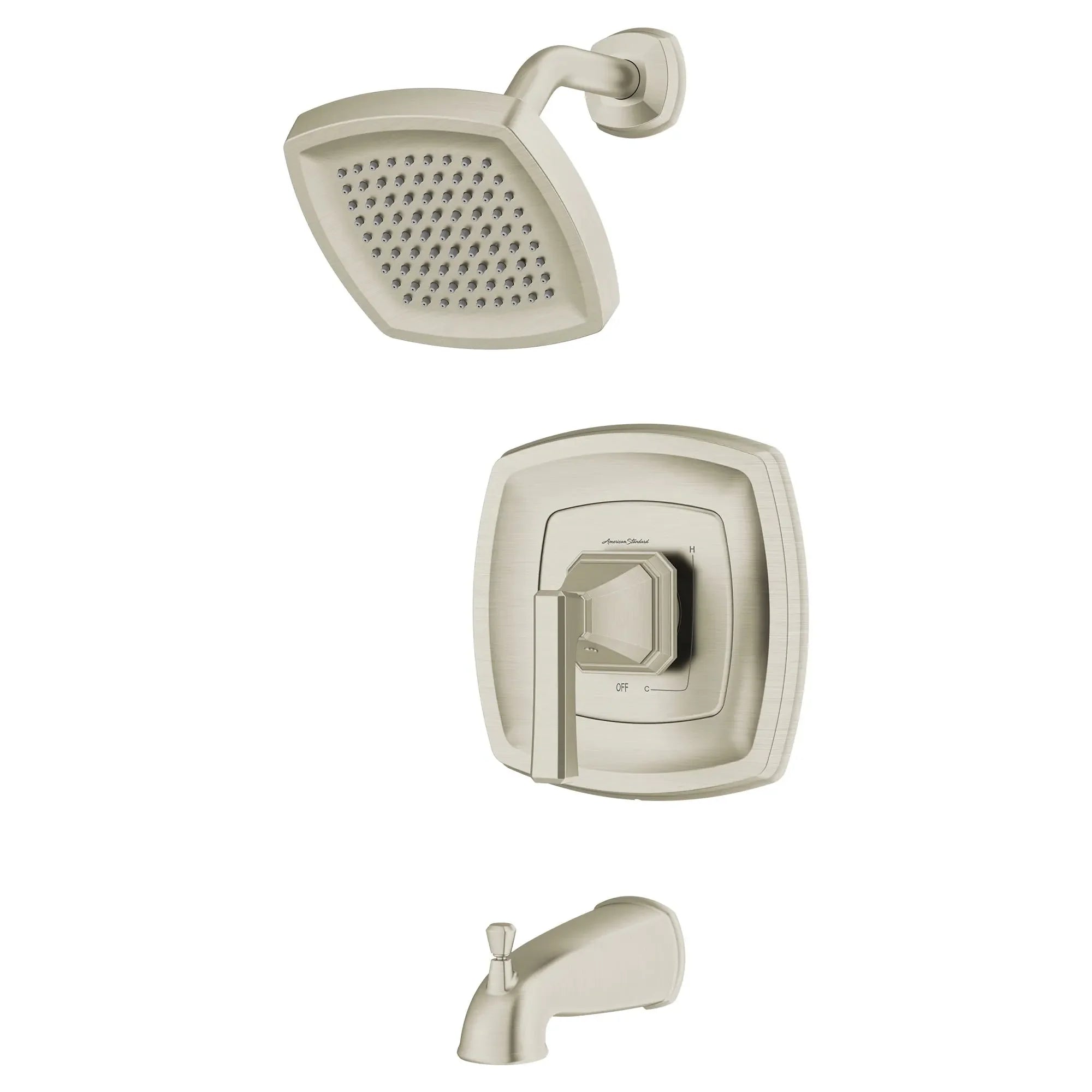 Crawford 2.5 GPM Tub and Shower Trim Kit with Showerhead - Double Ceramic Pressure Balance Cartridge & Lever Handle - Perfect for Bathroom Renovation and Modern Home Upgrade