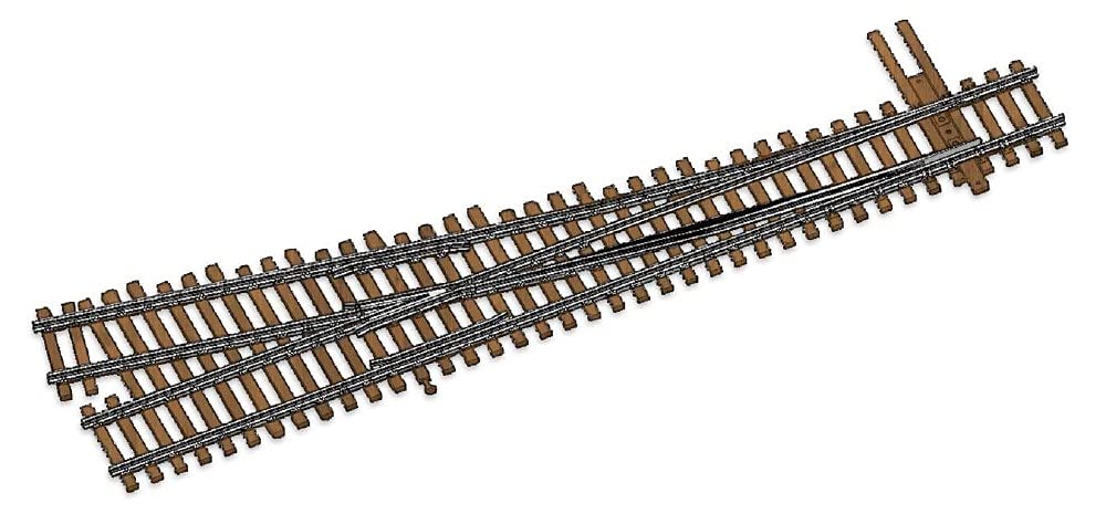 Walthers HO Scale Code 83 Nickel Silver DCC Friendly #5 Right Hand Turnout - Perfect for Model Train Layouts & Railroad Scenery
