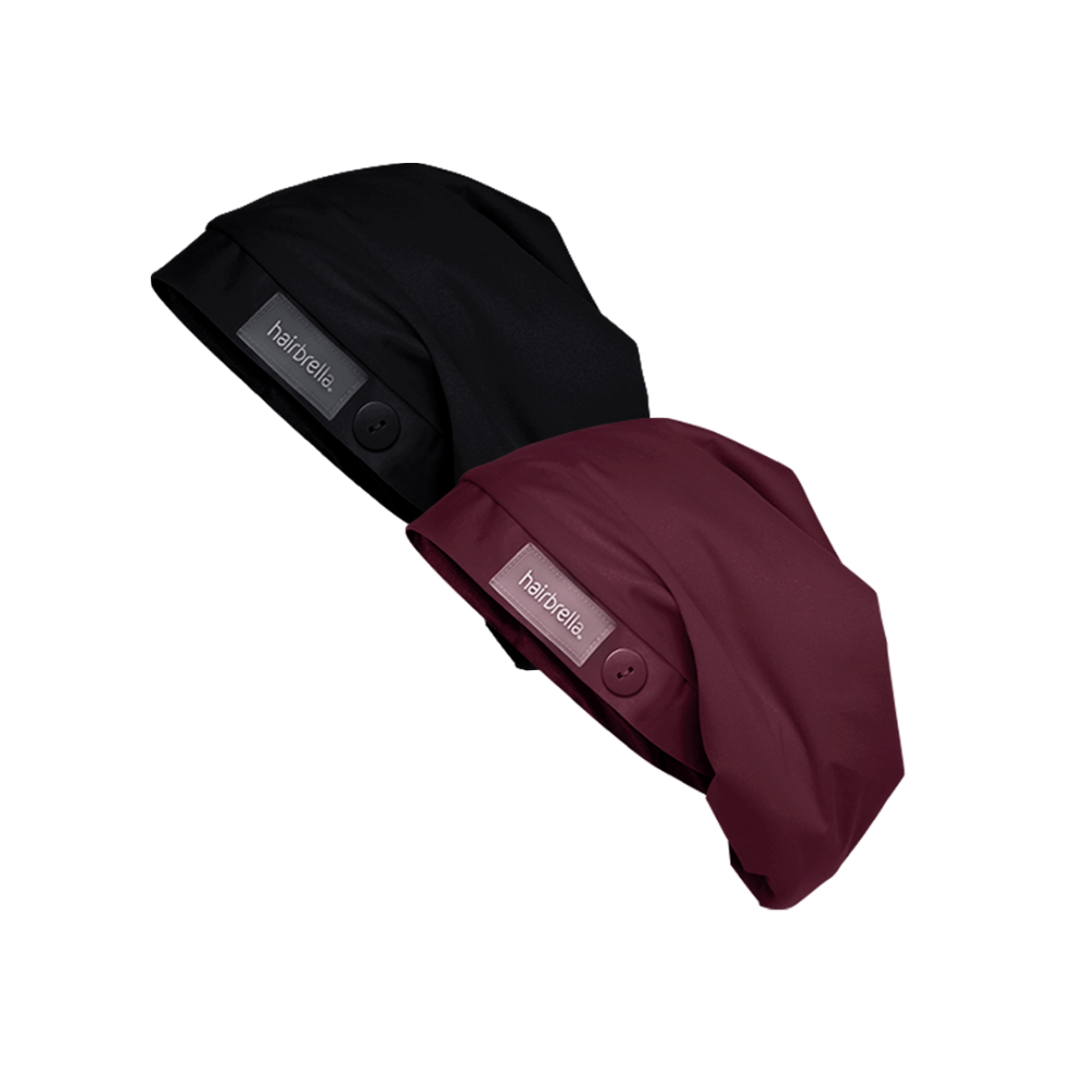 Premium Satin-Lined Hairbrella Scrub Cap Bundle (2 Pack) - Soft Surgical Hat for Nurses, Doctors & Healthcare Workers - Protect Hair During Shower & Medical Procedures
