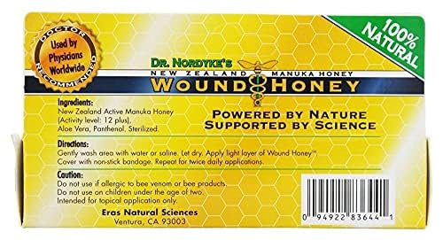 Dr. Nordyke's Medical-Grade New Zealand Manuka Honey (80g) - Natural Wound Care for Infections, Burns, Cuts & Scars | First Aid, Post-Surgery Healing & Skin Repair Solution