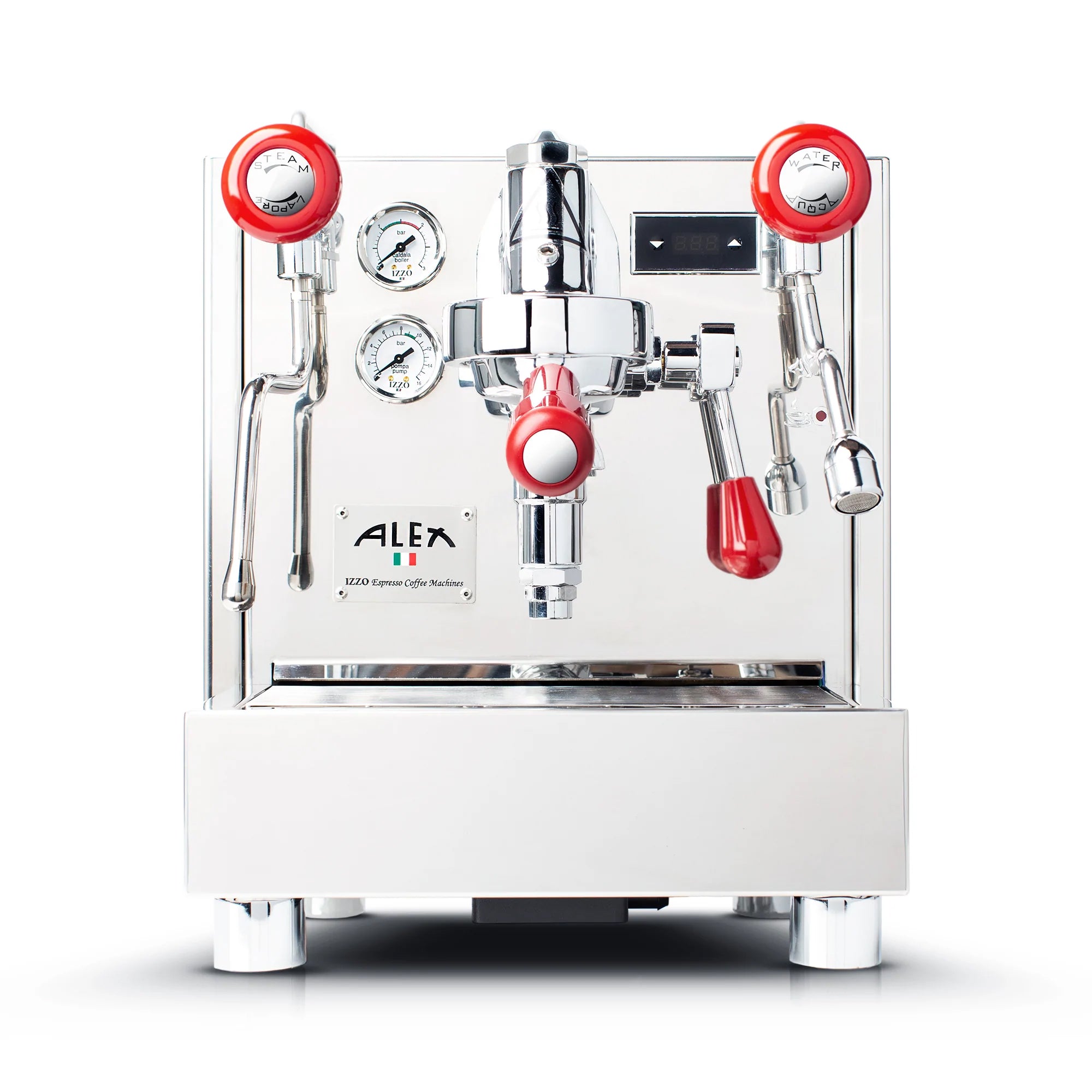 Izzo Alex Duetto IV Plus Espresso Machine - Professional Grade Coffee Maker for Home & Cafe Use | Perfect for Latte, Cappuccino & Espresso Drinks