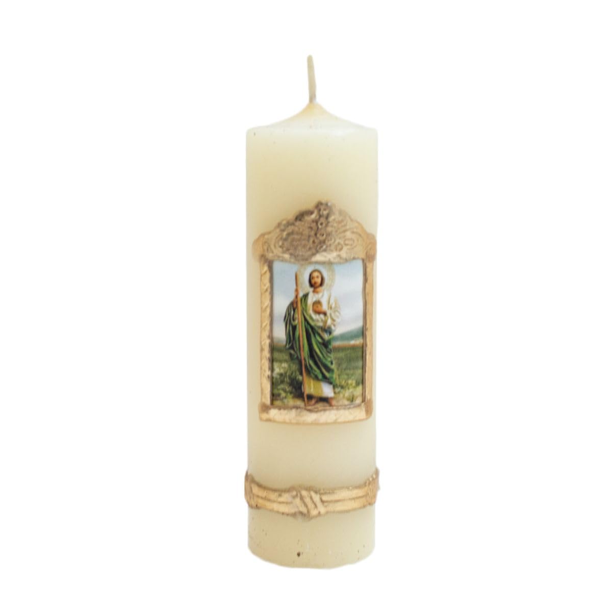 St. Jude Thaddeus Prayer Candles - Pack of 10 Religious Devotional Candles for Home Altar, Catholic Saints, Spiritual Protection & Blessings | Perfect for Prayer Rooms, Church Offerings & Home Decor