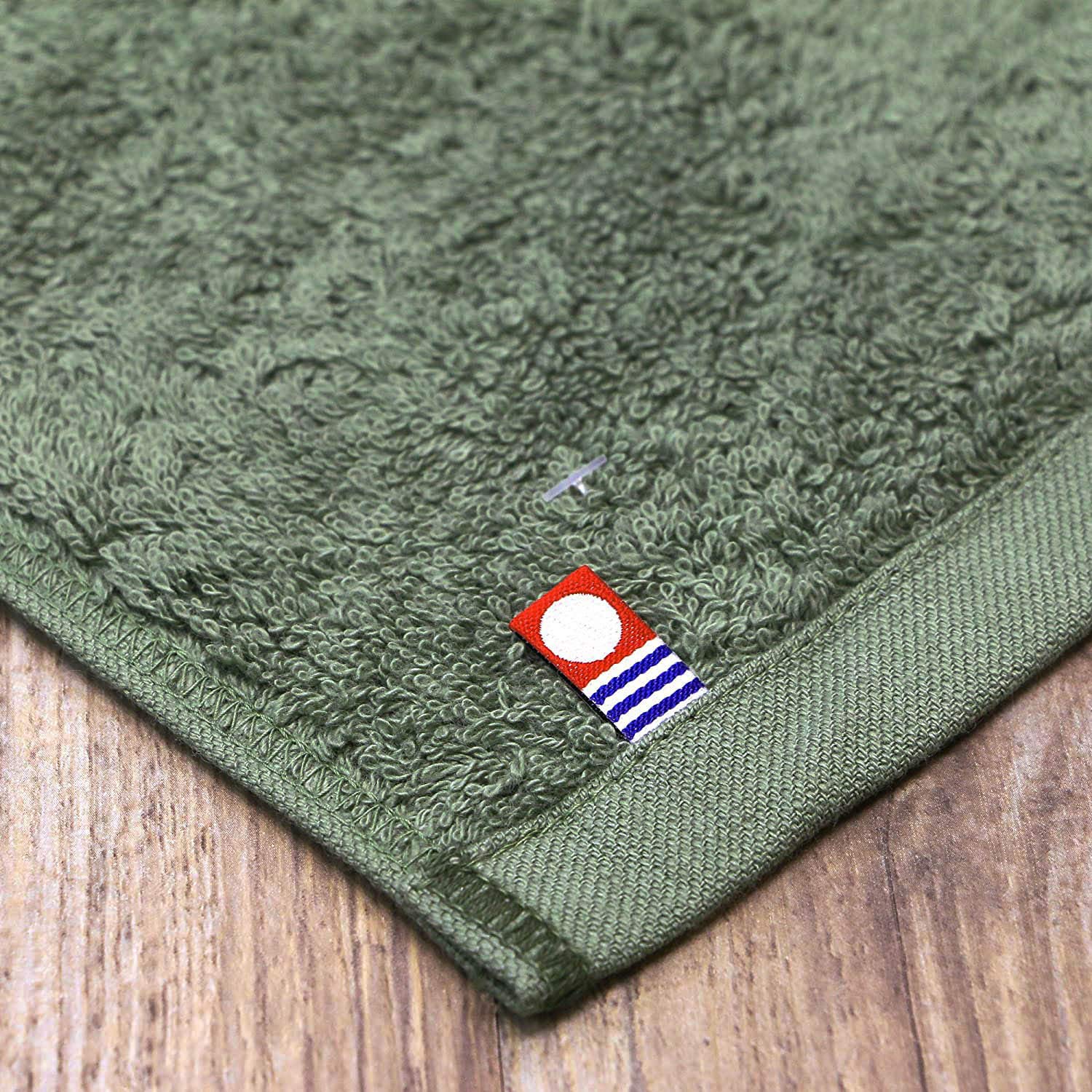Premium Japanese Imabari Towel Iori - Ultra Soft & Absorbent Bath & Shower Towel Set - Sage Green - Perfect for Spa, Gym & Luxury Bathrooms