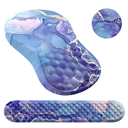 Marble Gold Purple Abstract