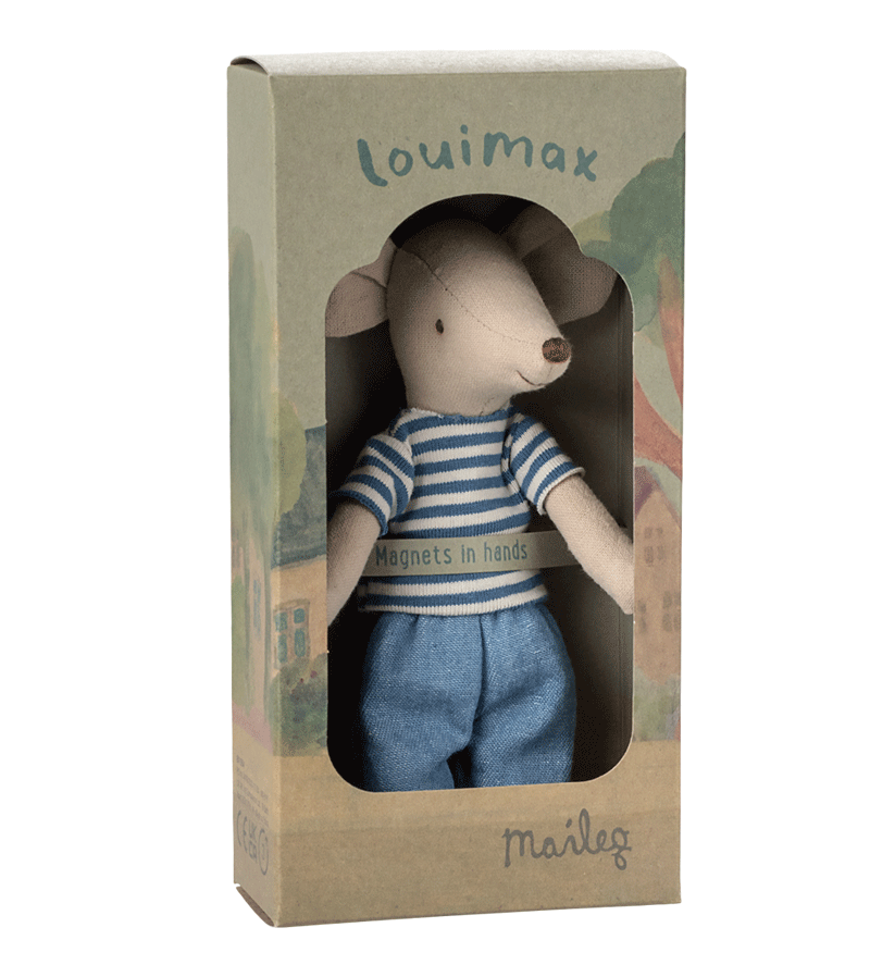 Maileg Big Brother LouiMax Mouse - Adorable Plush Toy for Kids & Collectors | Perfect for Gifts, Nursery Decor, and Playtime