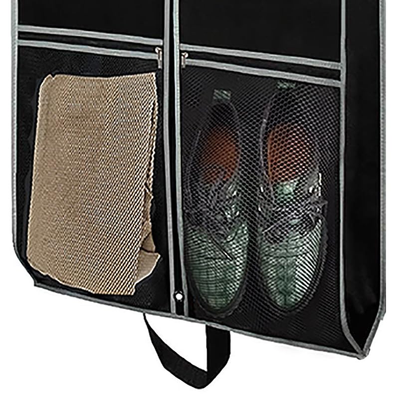 2 Pack 43-Inch Heavy Duty Garment Bags for Travel & Storage - Waterproof Hanging Suit Bag with Zipper Pockets & Handles - Perfect for Suits, Dresses, Coats & Jackets - Ideal for Business Trips, Weddings & Closet Organization