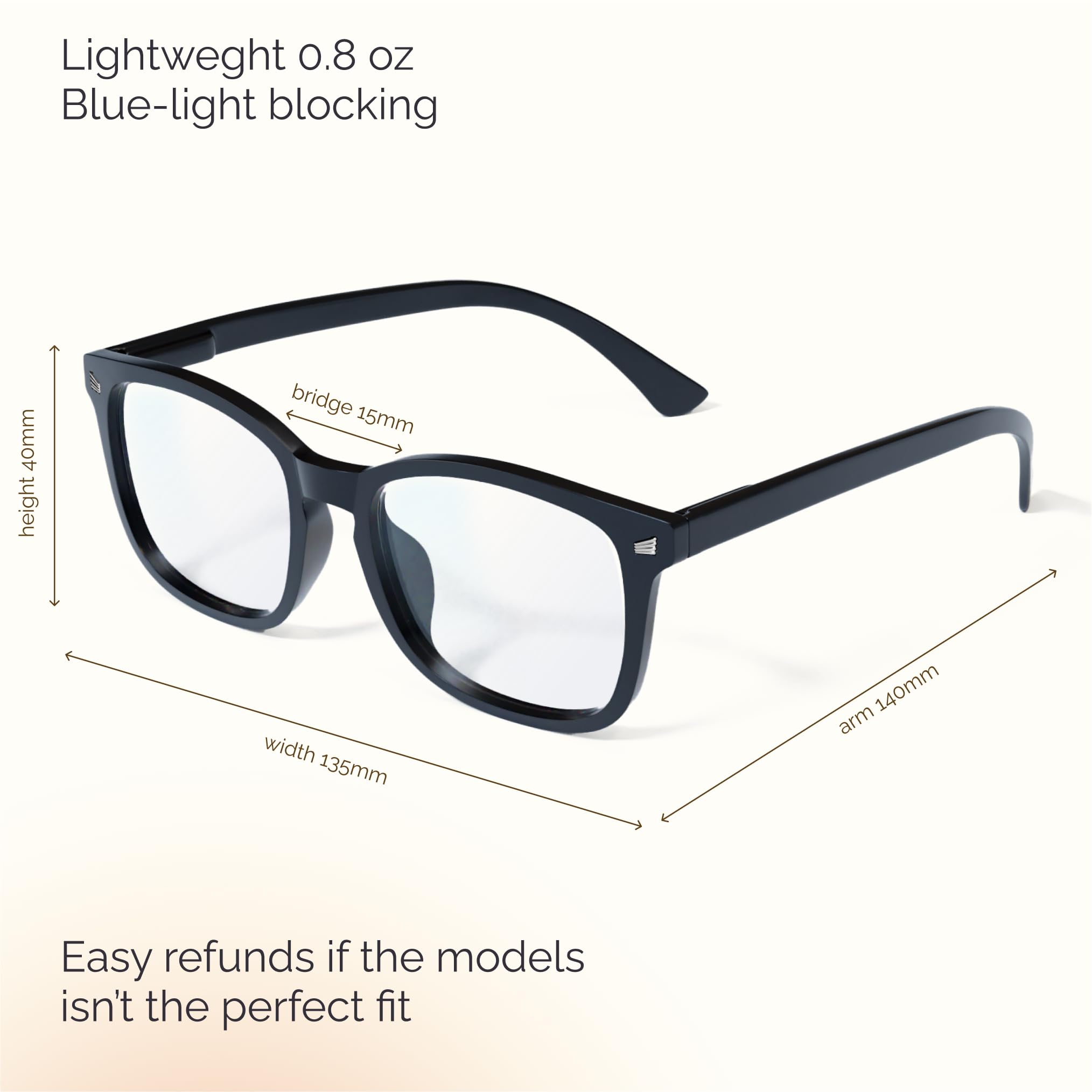 CCVOO Blue Light Blocking Reading Glasses for Women & Men - Anti-Glare Computer Eyewear with UV Protection - Perfect for Office Work, Screen Time & Digital Eye Strain Relief