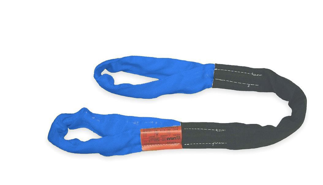 Liftall EE240X7 Tuflex Heavy Duty Lifting Sling - 7ft Eye & Eye Design - Blue - Perfect for Construction, Rigging & Industrial Material Handling