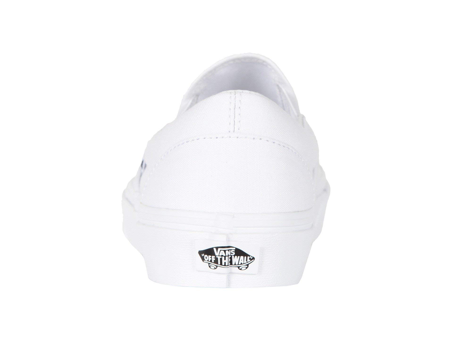 Vans Classic Slip-On Sneakers for Men & Women - True White Canvas Casual Shoes for Skateboarding, Walking & Everyday Wear