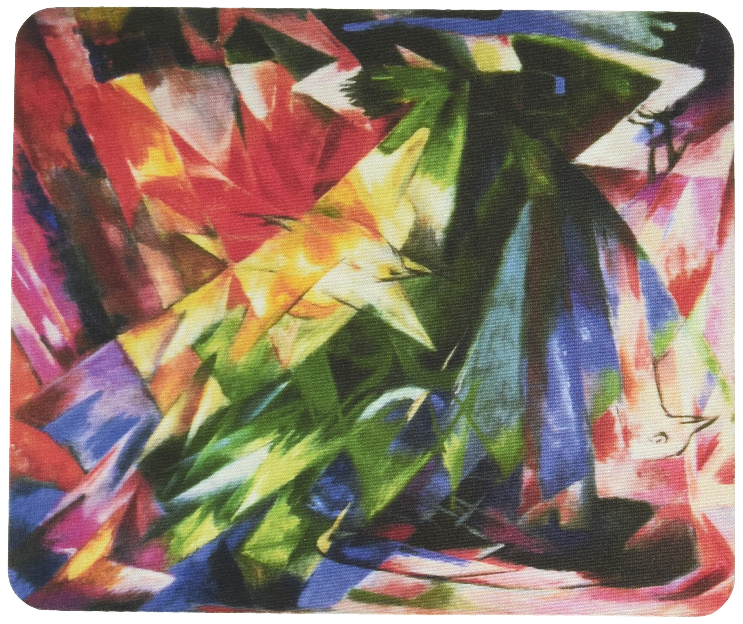 Franz Marc Art Fowls Design Lightning Series Gaming Mouse Pad - Large Non-Slip Rubber Base for PC & Laptop - Perfect for Gaming, Office & Home Use (MPSQ-RK-2918)