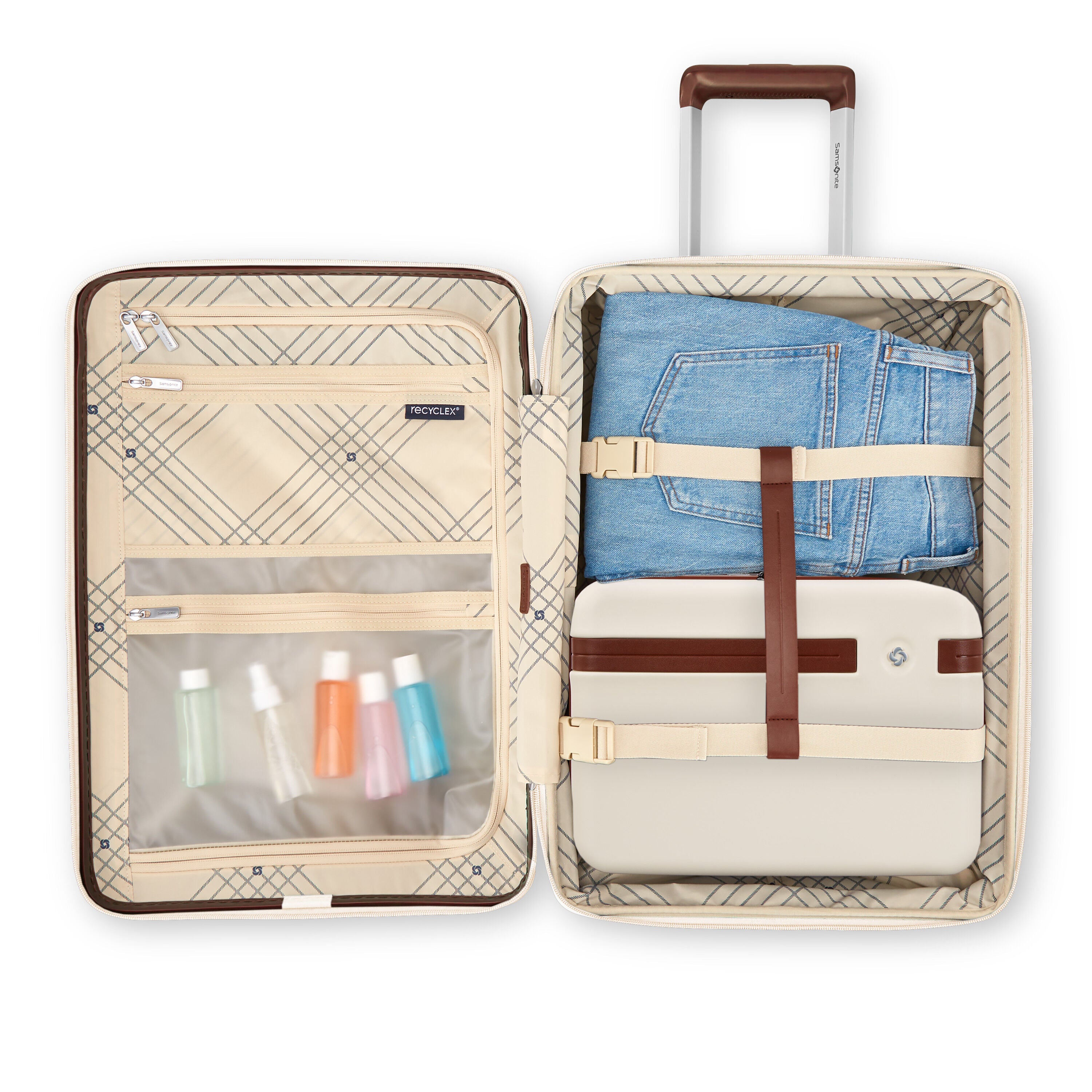 Samsonite Virtuosa Train Case - Durable Makeup & Beauty Organizer for Travel & Home Use | Perfect for Cosmetics, Brushes & Skincare