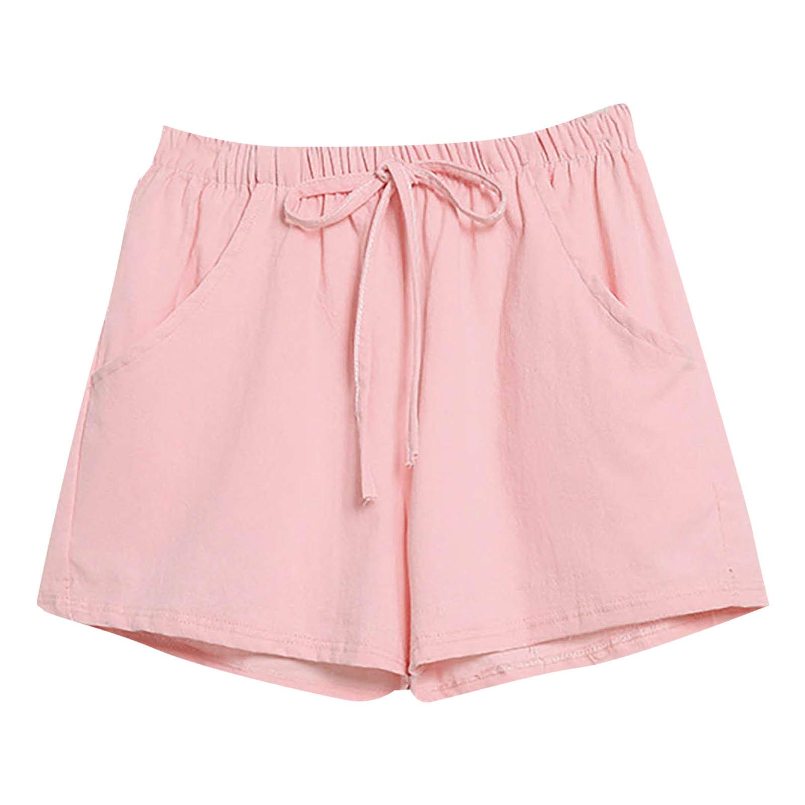 Women's Quick Dry Workout Running Shorts with Mesh Liner & Drawstring - Athletic Gym Sports Shorts with Zip Pocket - Plus Size & Maternity Denim Shorts - Summer Fashion Jeans with Tassel Wash - Perfect for Running, Yoga, Gym Workouts & Casual Wear