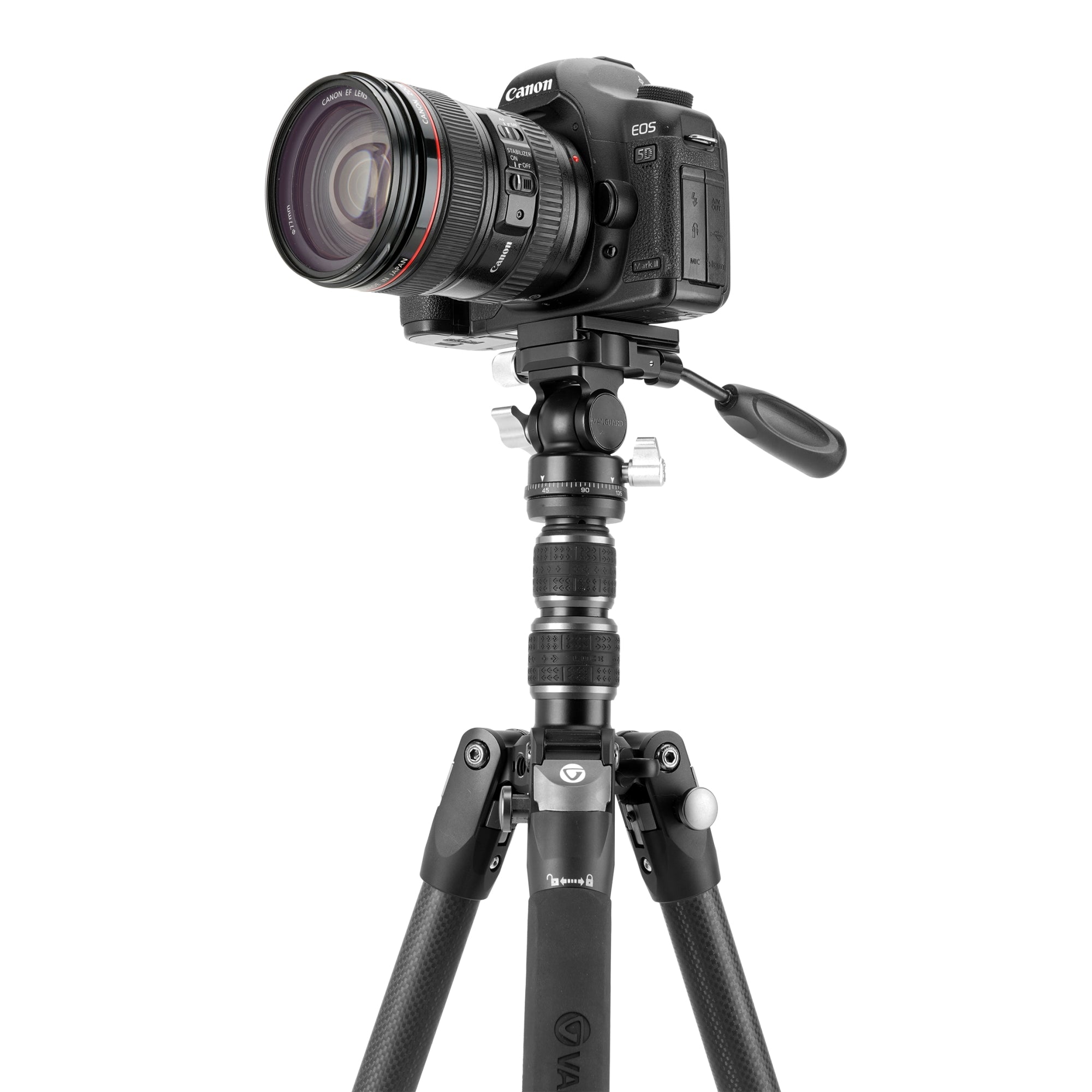 VEO 3T 265HCP Carbon Fiber Camera Tripod with Extended Height - Lightweight Travel Tripod for DSLR, Mirrorless & Video Cameras - Perfect for Photography, Vlogging & Outdoor Adventures