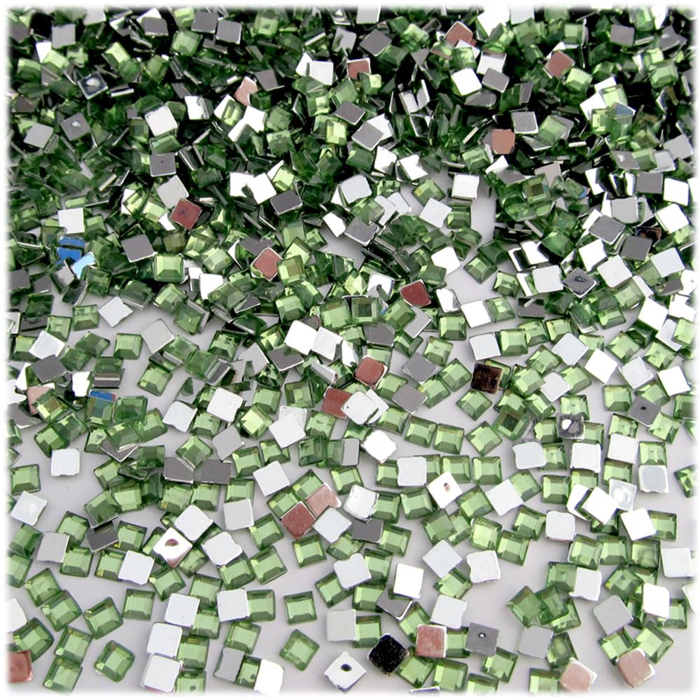 1000pcs 4mm Square Rhinestones Flatback - Ruby Red for DIY Crafts, Jewelry Making, Nail Art, and Home Decor | The Crafts Outlet