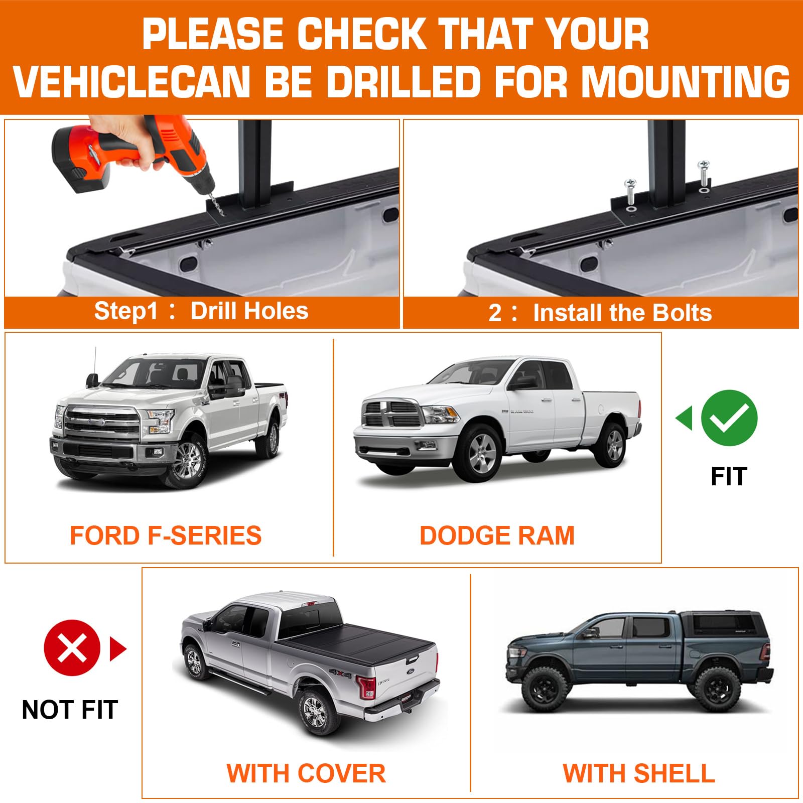 Heavy Duty Universal Truck Ladder Rack - Adjustable Length & Height, 1000lbs Capacity Aluminum Back Rack for Pickup Trucks | Perfect for Contractors, Roofers & Construction Workers