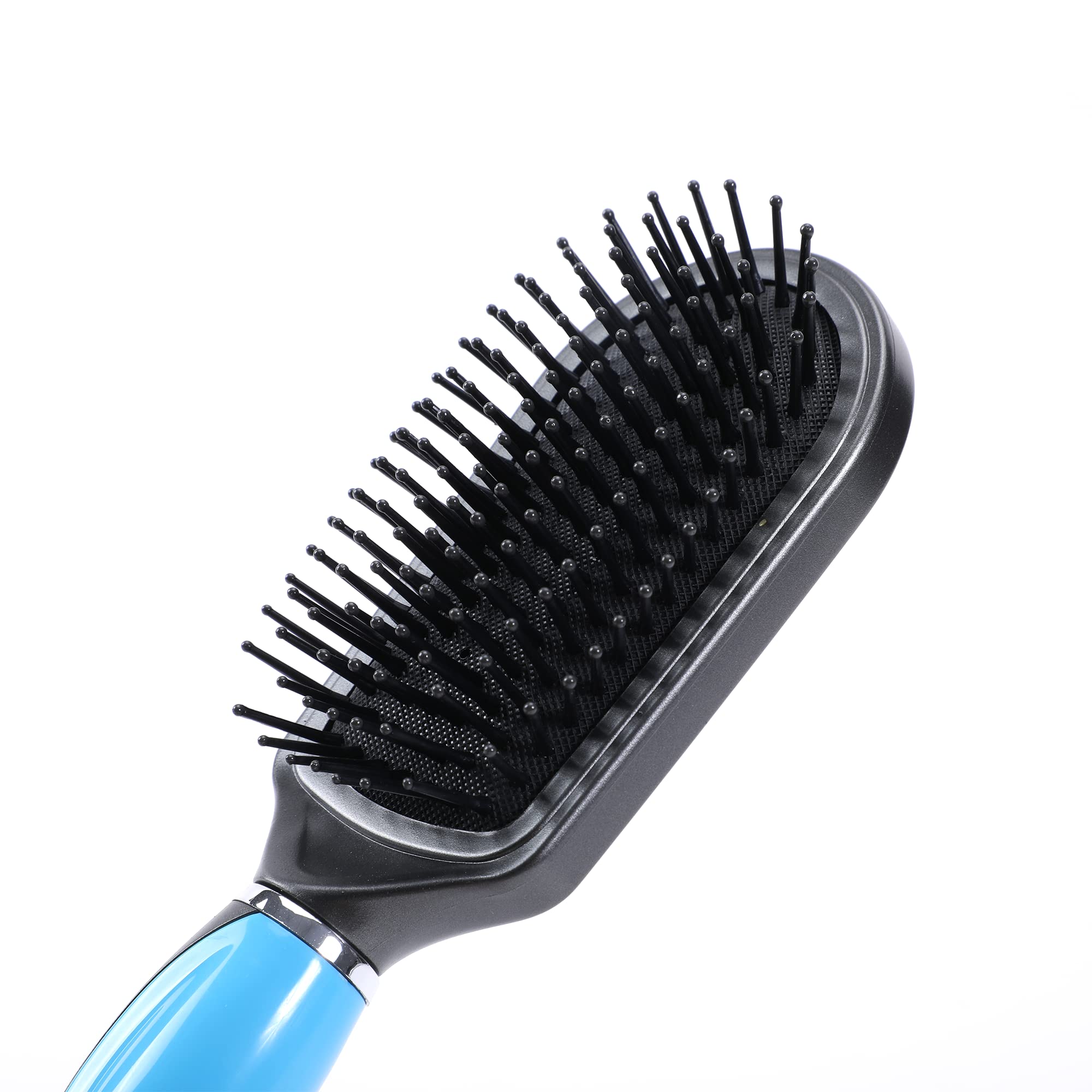 Midazzle Premium Paddle Hair Brush for Men & Women - Detangling & Styling with Cushion Base - Pack of 2 (HB2-11) - Perfect for Home, Travel & Salon Use