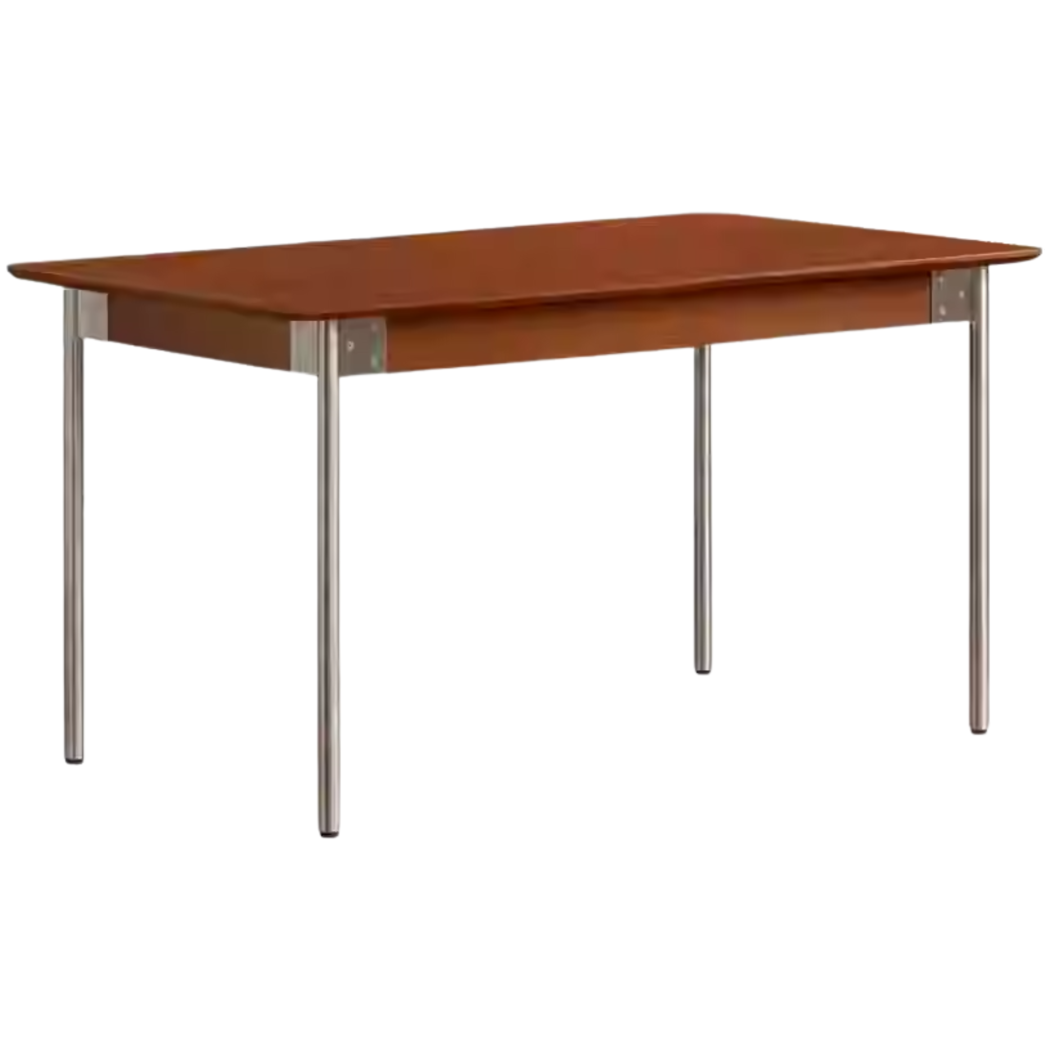 Modern Poplar Solid Wood Bauhaus Dining Table - Minimalist Scandinavian Style for Small Spaces - Perfect for Apartments, Breakfast Nooks & Cozy Dining Areas