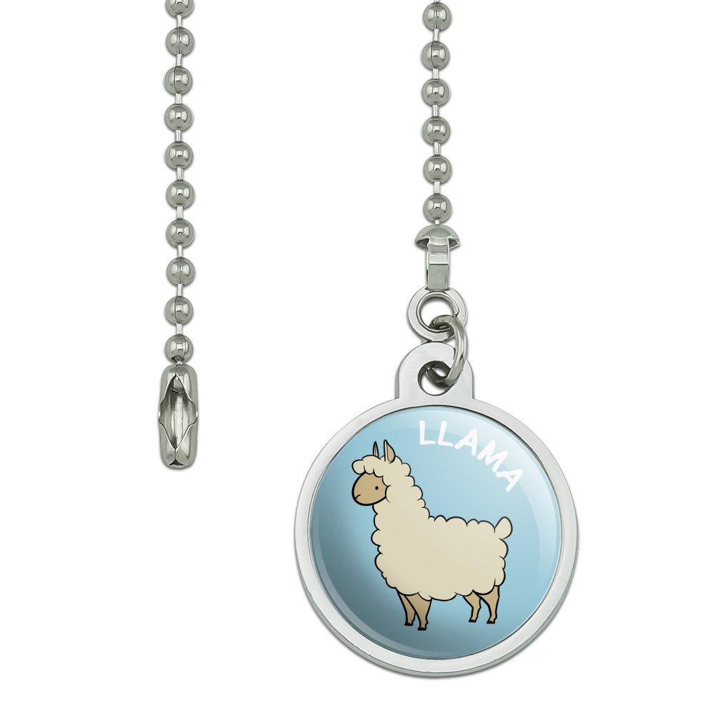 Llama Cartoon Ceiling Fan Pull Chain - Decorative Light Switch Accessory for Kids Room, Nursery & Playroom - Fun Animal Themed Home Decor