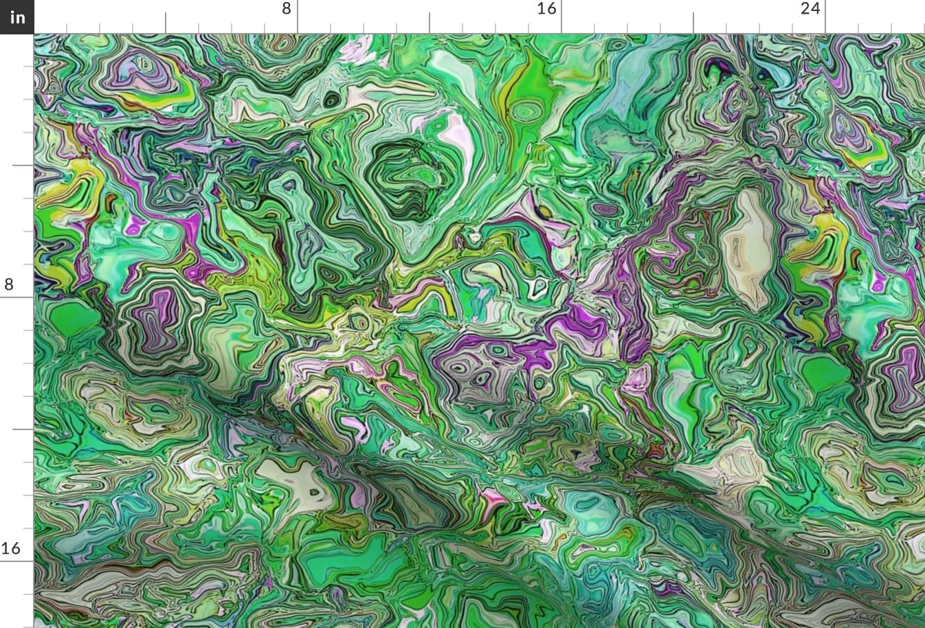 Eyes Swirl Marbled Malachite Green Psychedelic Printed Minky Fabric Fat Quarter - Soft Plush Fabric for Sewing Baby Blankets, Quilt Backing & DIY Crafts - Perfect for Nursery Decor, Home Decor Projects & Gift Making