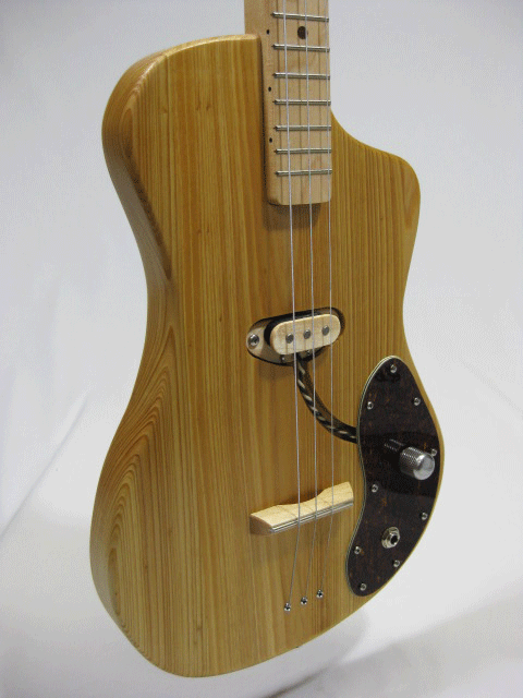 Premium Solid Body 3-String Single Cutaway Electric Guitar with Gig Bag - Perfect for Beginners, Travel & Small Venue Performances