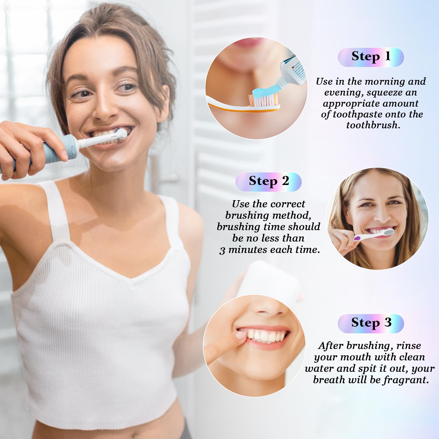 Niacinamide Whitening Toothpaste for Teeth Stain Removal & Protection - Fresh Breath, Natural Peppermint Flavor - Complete Oral Care for Brighter Smile - Ideal for Daily Use & Teeth Whitening Routine