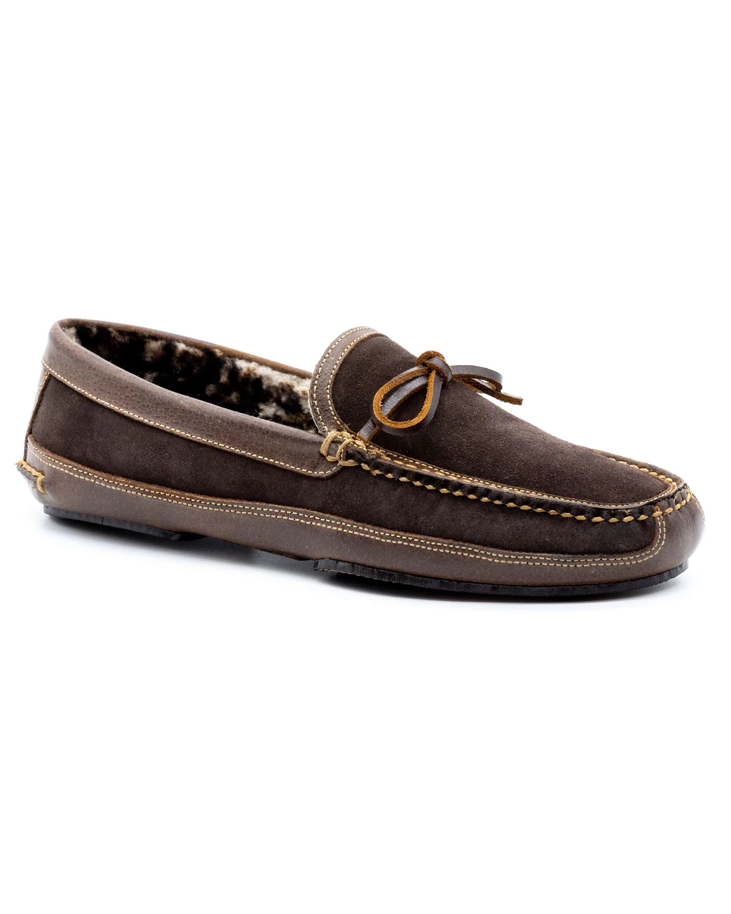 Martin Dingman Men's Walnut Suede House Slippers - Comfortable Indoor/Outdoor Slippers for Home, Lounge & Backyard Wear