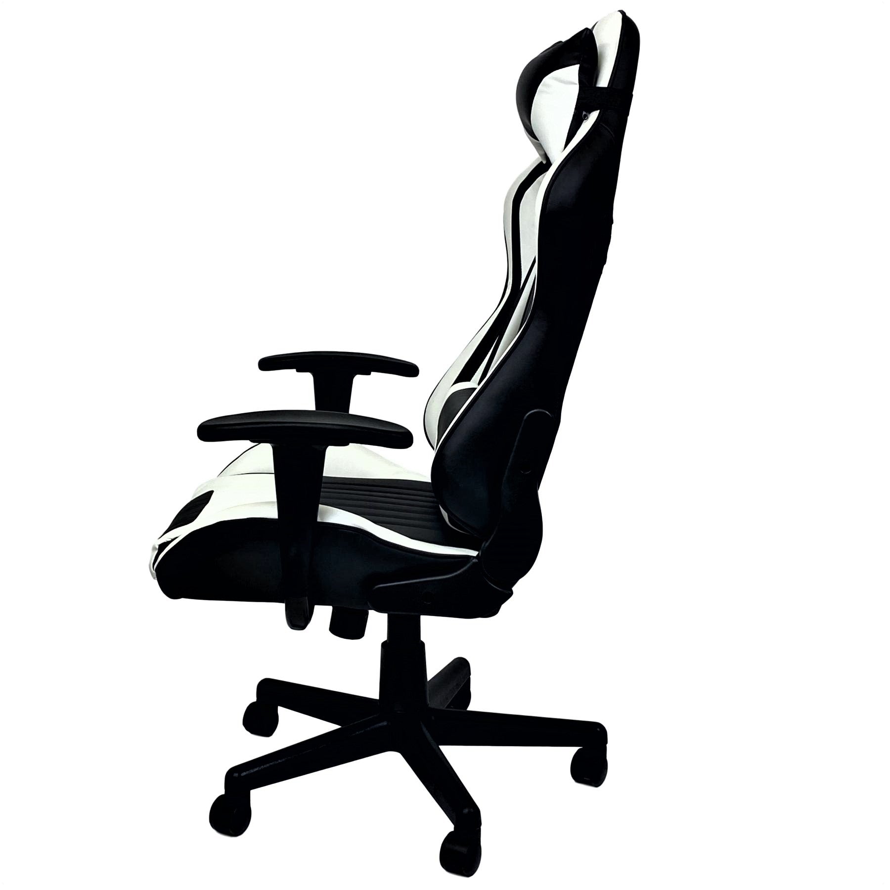 TITAN X SERIES 1063 Ergonomic Gaming Chair - Black & White - High Back Racing Style with Lumbar Support - Perfect for PC, Console Gaming & Home Office