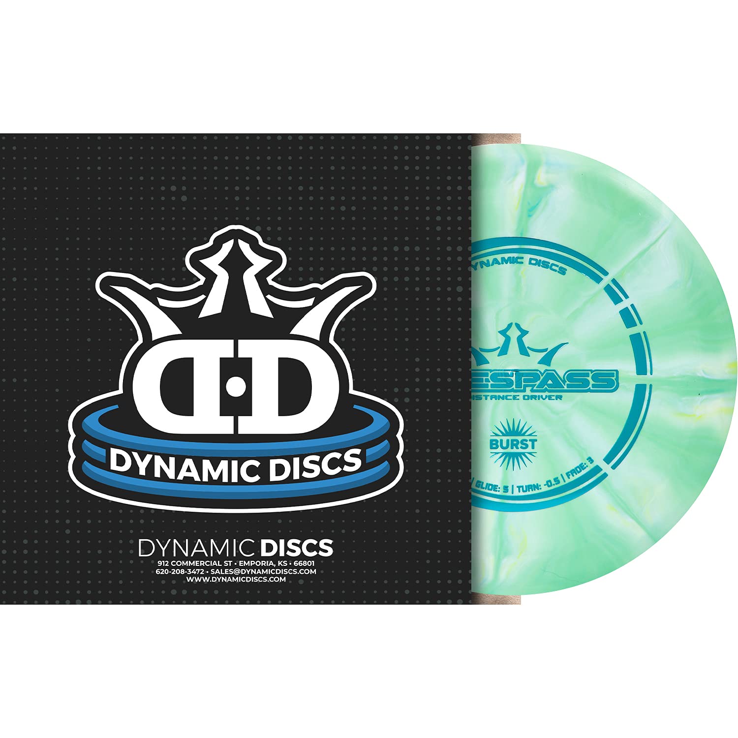 Dynamic Discs Prime Burst Trespass Disc Golf Driver - Max Distance Frisbee for Men & Women - Neutral Flight Golf Disc (Color Varies) - Perfect for Tournament Play & Backyard Practice