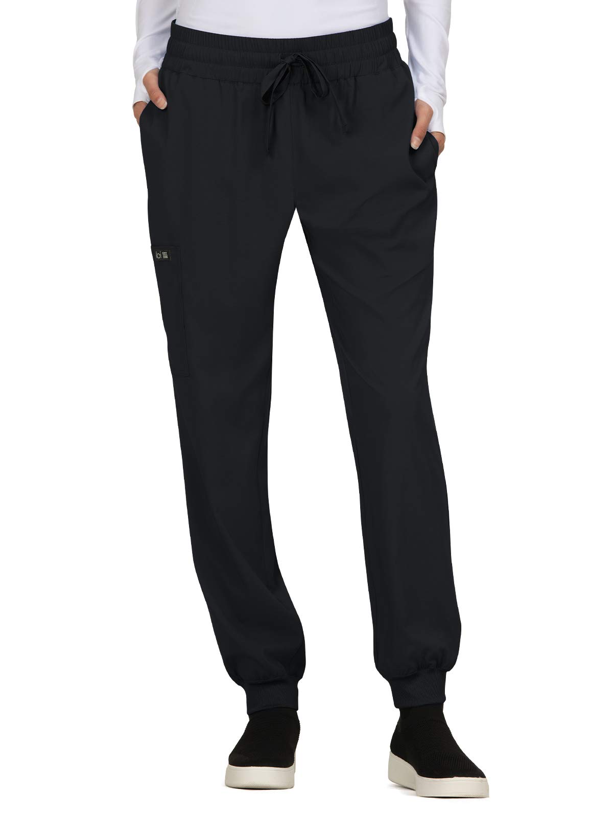KOI Basics Women's 741 Gemma Jogger Pants - High Waisted Athletic Lounge Pants for Yoga, Running & Casual Wear (Black, Medium)
