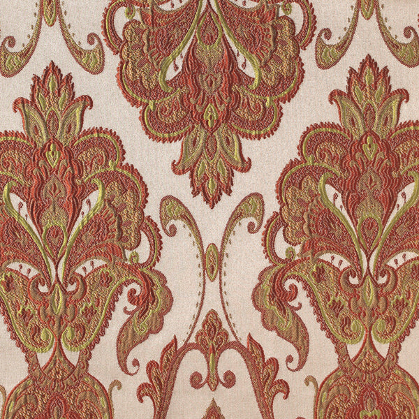 108-Inch Wide Damask Brocade Fabric - Elegant Home Decor & Upholstery Material for Curtains, Sofas, and Luxury Bedding