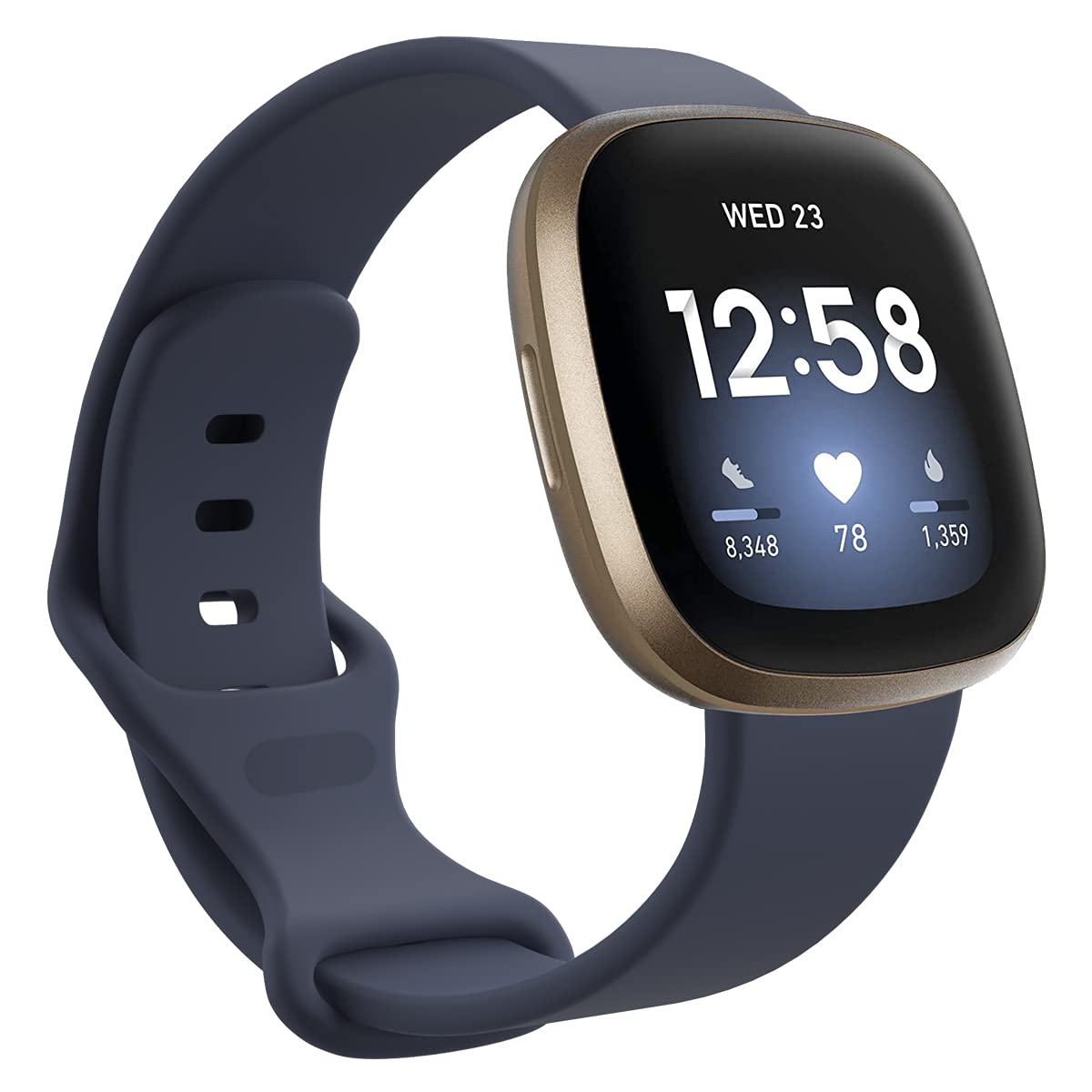 HOMTERN Silicone Replacement Bands Compatible with Fitbit Sense & Versa 3 - Durable Flexible Smartwatch Straps for Women, Men & Kids - Perfect for Workouts, Running & Daily Wear