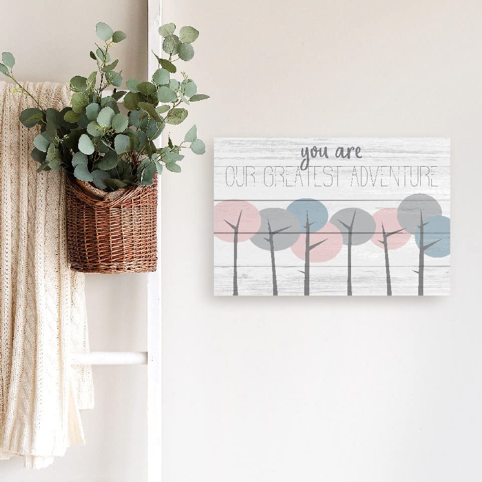 You Are Our Greatest Adventure Nursery Wall Sign - 12x18 Inch Wooden Decor for Baby & Kids Room - Perfect for Baby Showers, Birthdays & Nursery Decorations