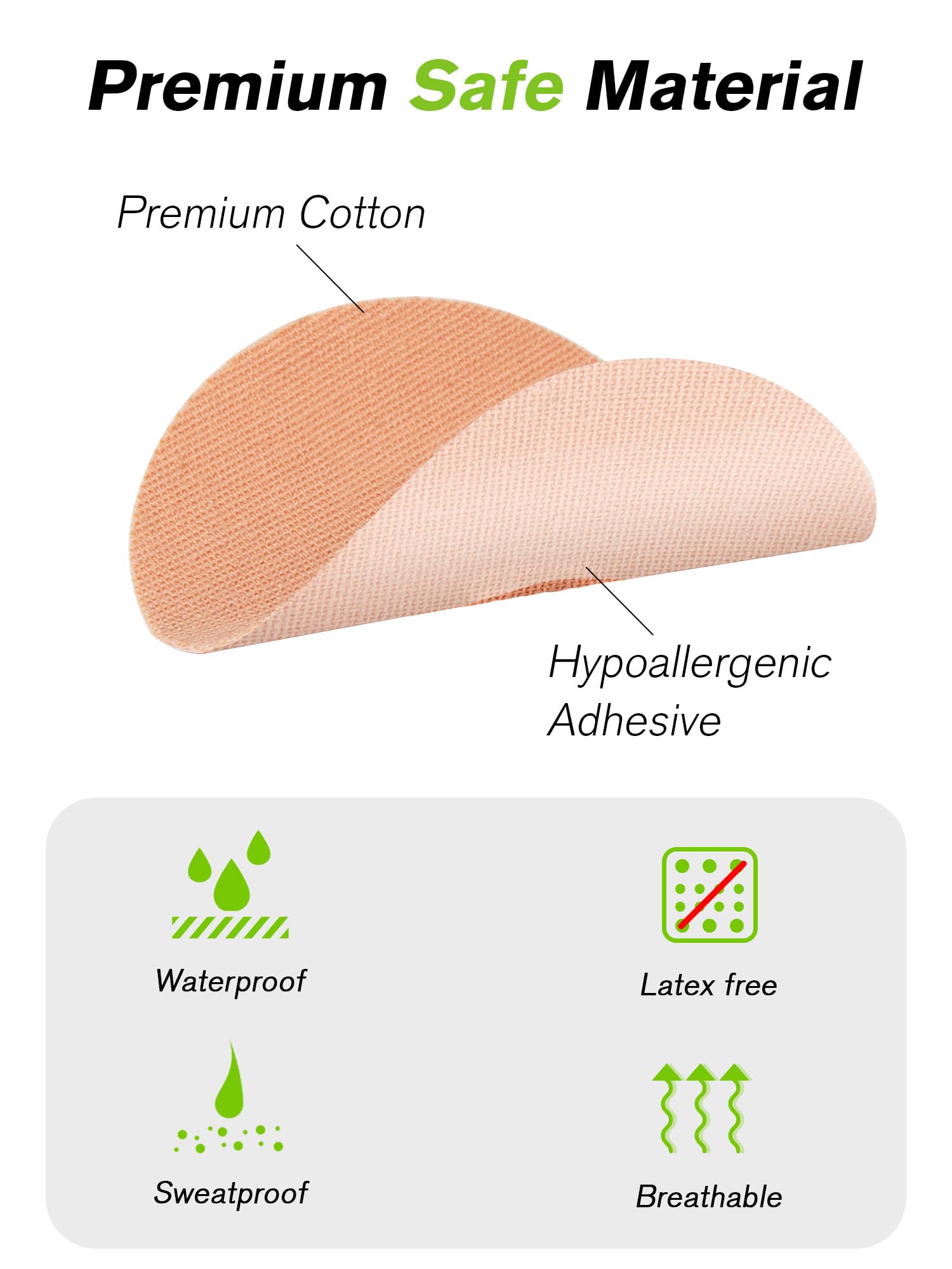 20 Pack Waterproof Adhesive Patches for Freestyle Libre 1/2 Sensors - Strong Medical Tape for 10-14 Day Wear - Pre-Cut Tan Skin Covers with No Center Glue - Ideal for Swimming, Sports & Active Lifestyles