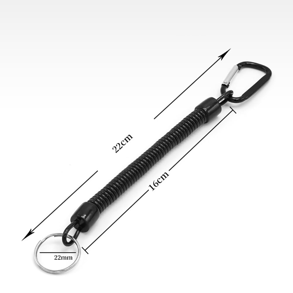6pc Heavy Duty Fishing Lanyards with Carabiner - for Pliers & Tools Safety