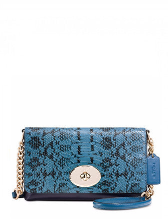 Coach Crosstown Crossbody Bag in Colorblock Exotic Embossed Leather | Stylish Women's Handbag for Everyday Use, Travel & Date Nights