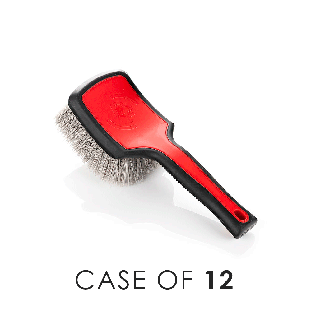 ProGrip Heavy Duty Tire Brush with Case - Premium Car Wheel Cleaning Tool for Auto Detailing & Maintenance - Perfect for Cars, Trucks, SUVs & Motorcycles