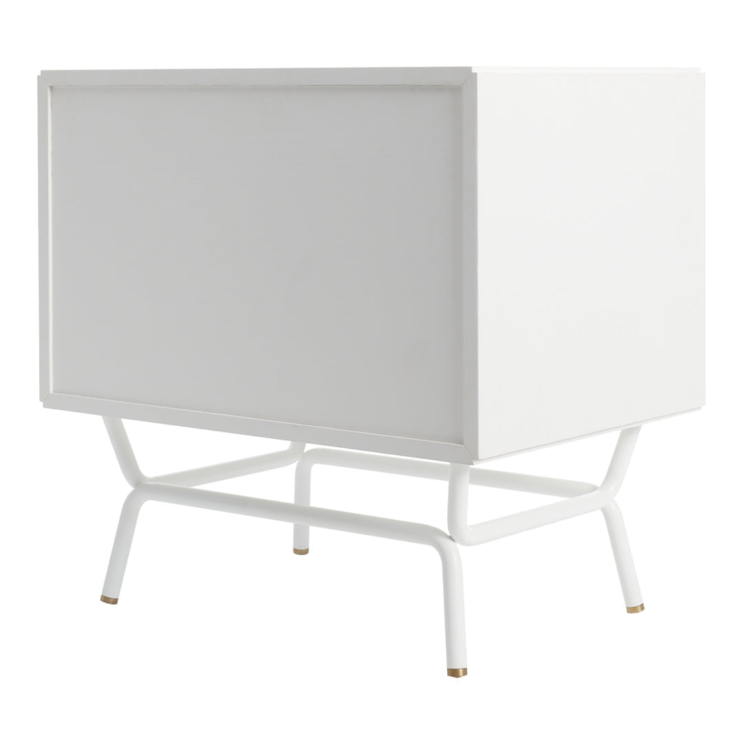 Modern Blu Dot Dang Nightstand - Minimalist Bedside Table with Storage Shelf | Perfect for Small Spaces, Bedrooms & Apartments