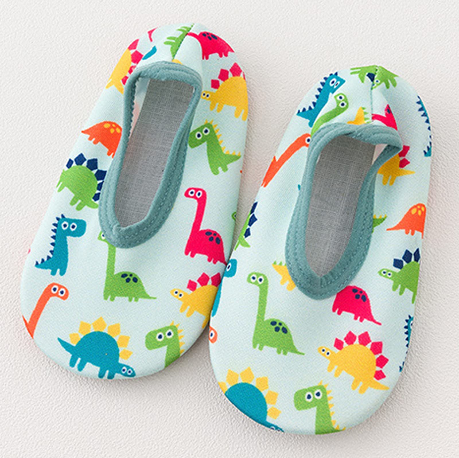 **Gaoqi Baby Water Shoes for Boys & Girls - Non-Slip Barefoot Aqua Socks with Cartoon Design - Perfect for Swimming, Beach, and Pool Play**