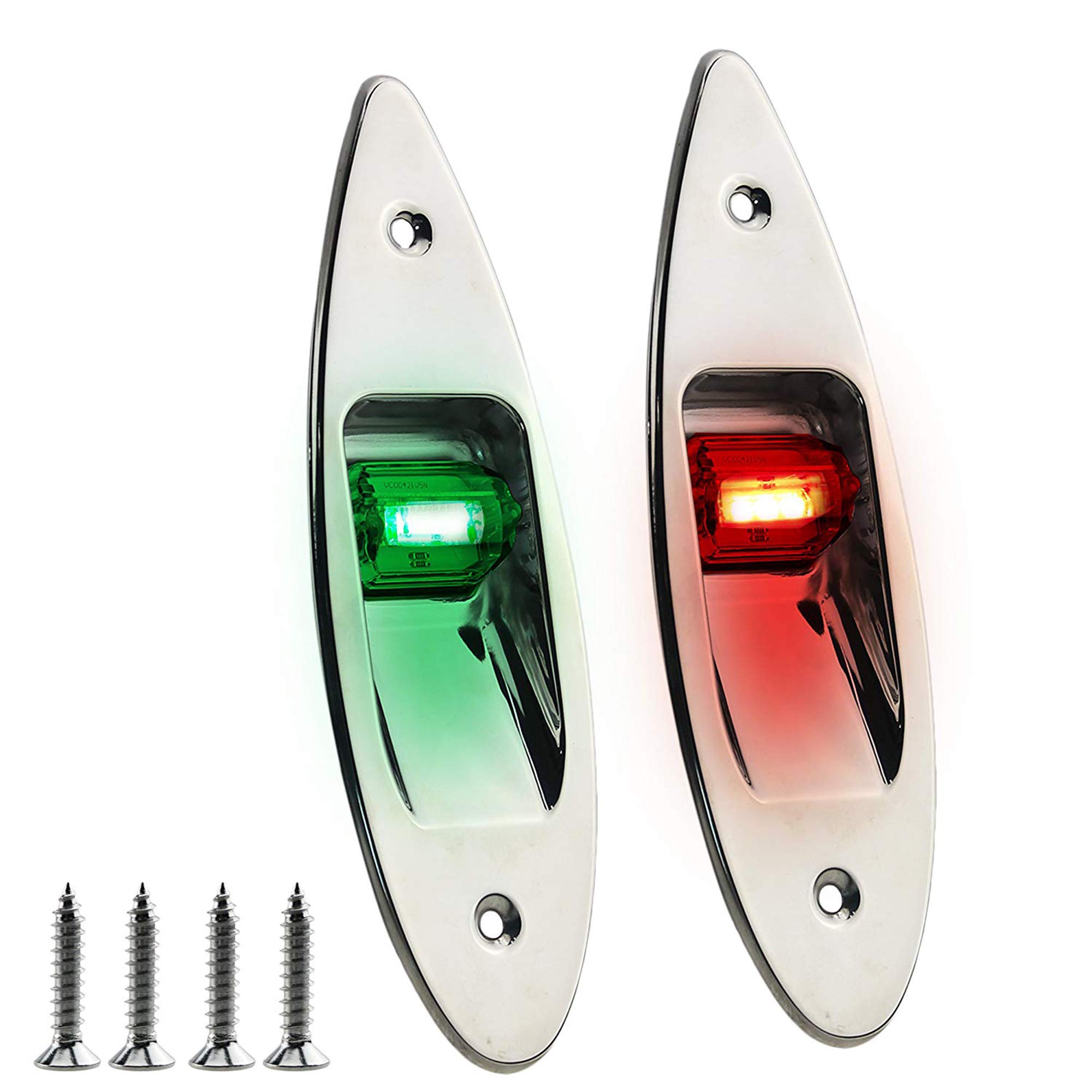 IZTOSS 12V Marine LED Navigation Lights - Waterproof Boat Bow & Side Lights for Boats, Yachts, Kayaks - Perfect for Night Sailing, Fishing & Water Safety