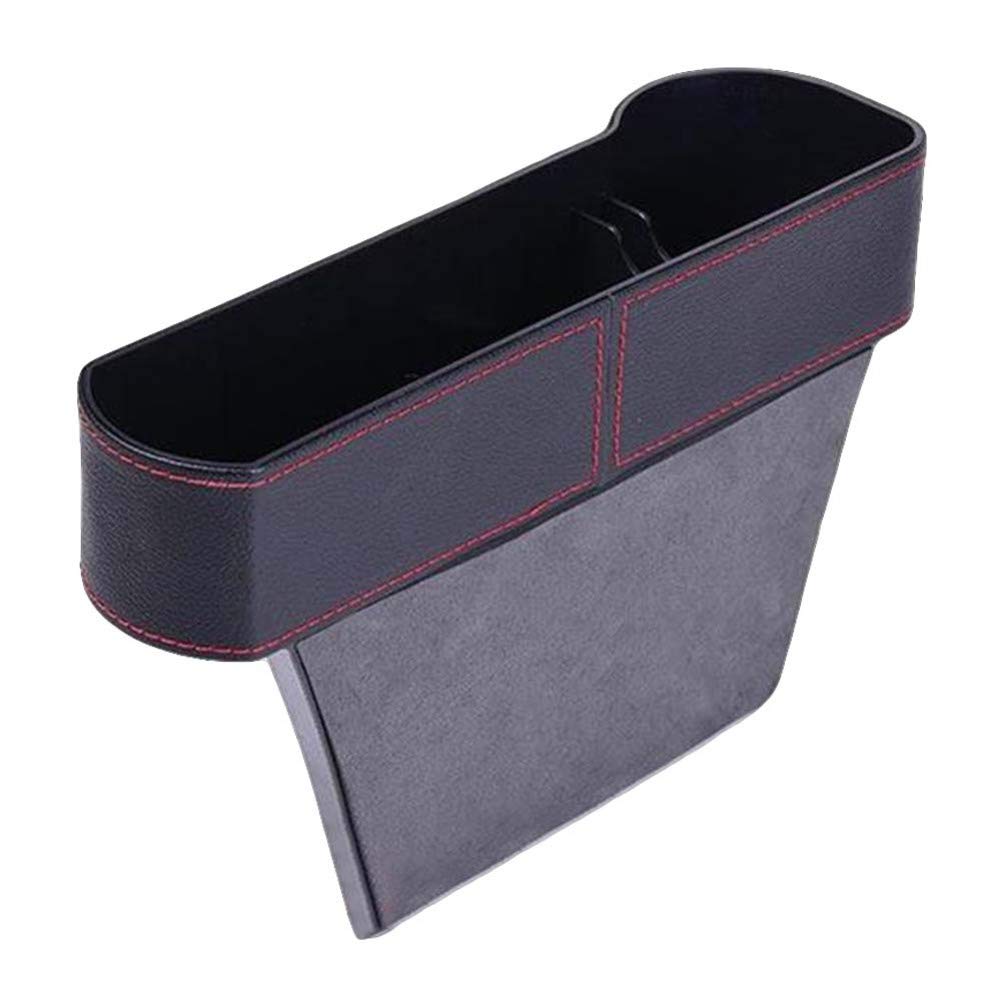 Garneck 1 Pair Black Car Storage Box & Organizer Bins - Multifunctional Interior Storage, Gap Filler & Auto Garbage Can for Sedan, SUV, Truck (Perfect for Trash, Snacks, Phone & Small Items)