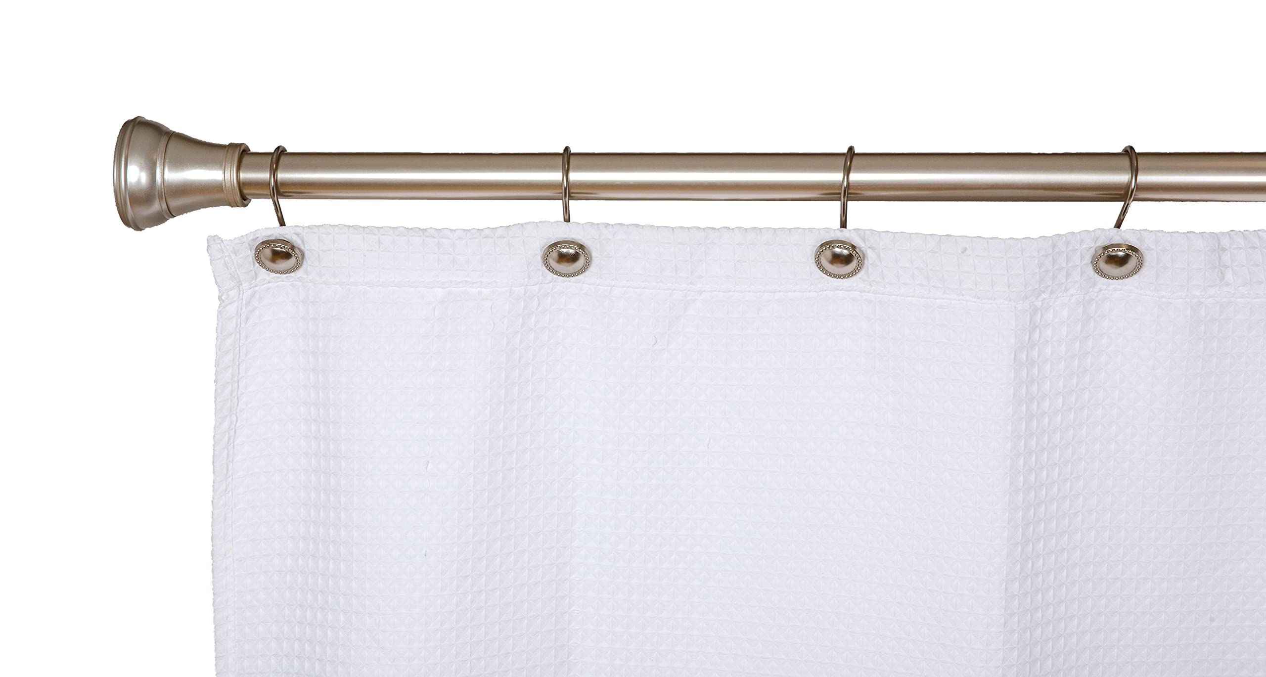 Utopia Alley Shower Curtain Hooks - 12 Pack Rustproof Brushed Nickel Bathroom Shower Rings for Curtains & Liners - Durable & Stylish for Home, Apartment, and Hotel Use