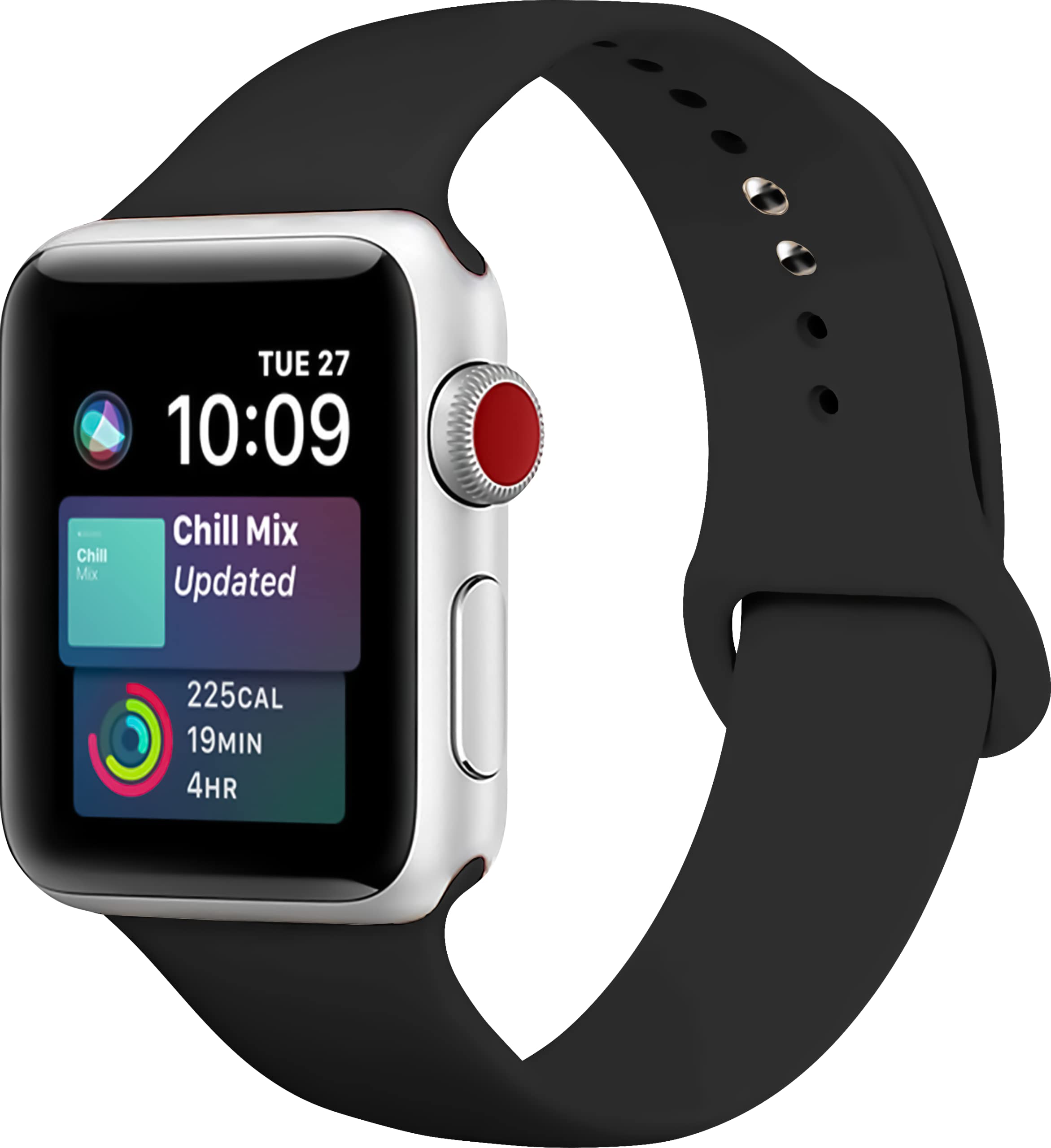 Premium Soft Silicone Sport Band for Apple Watch Series SE/7/6/5/4/3/2/1 - 38mm 40mm 41mm Replacement Strap with Secure Classic Clasp - Comfortable Durable Wristband for Women & Men - Perfect for Workouts, Running & Everyday Wear
