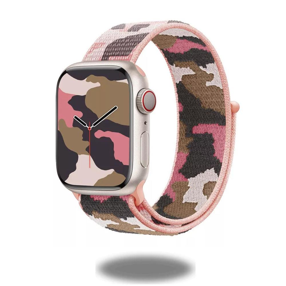 Camouflage Sports Nylon Band - Adjustable Wristband for Running, Hiking & Outdoor Activities | Durable & Sweat-Resistant Fitness Accessory