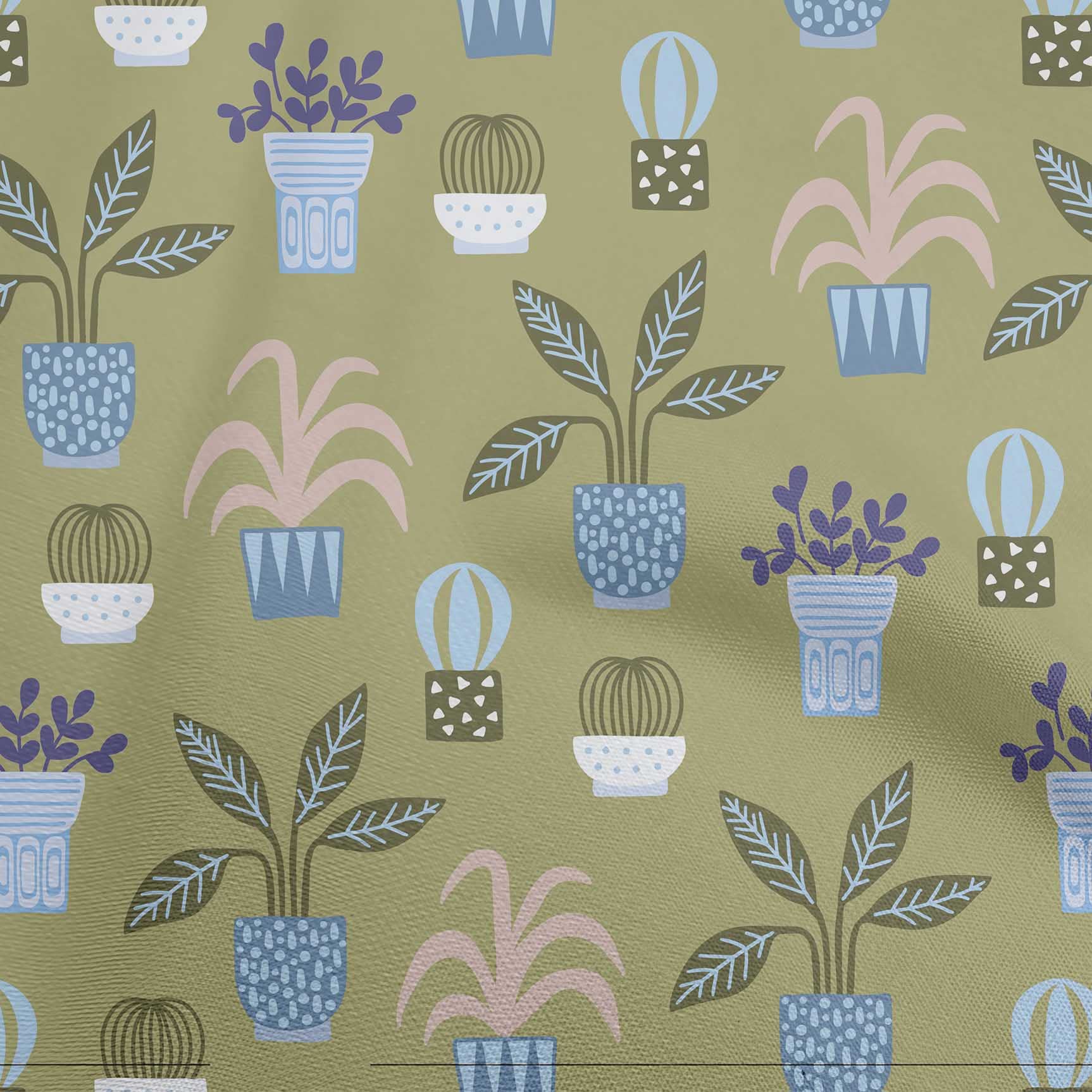 oneOone Velvet Olive Green Floral Print Fabric by The Yard - 58 Inch Wide for DIY Clothing, Sewing, Home Decor & Craft Projects | Soft, Durable & Stylish Material