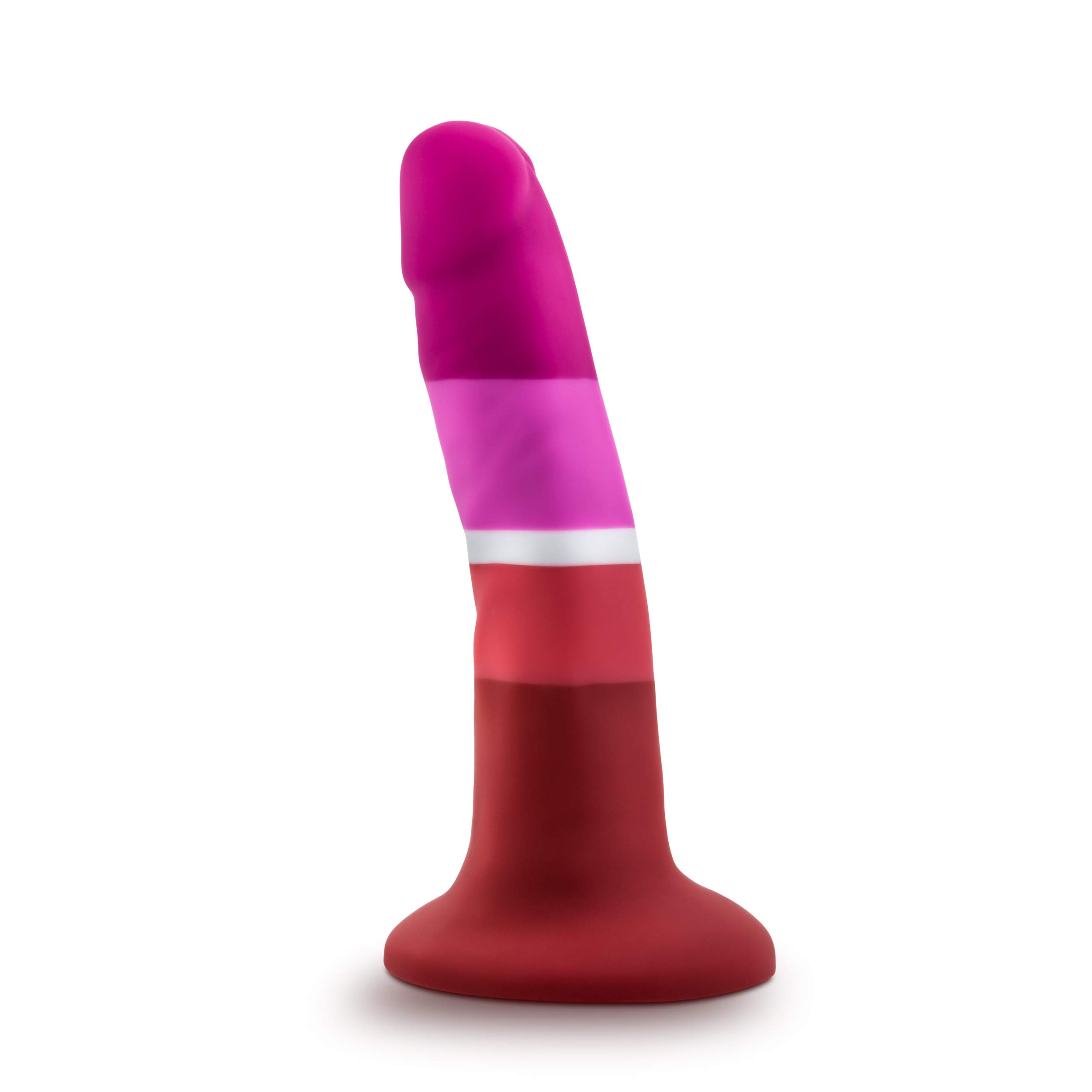 Blush Novelties Avant Pride P3 Platinum Silicone Dildo - 5.5 Inch G-Spot Stimulator with 1.25 Inch Ultrasilk Shaft - Suction Cup & Strap-On Ready - Body-Safe Adult Toy for Women, Men & Couples - Perfect for Pegging, Solo Play & Partnered Intimacy